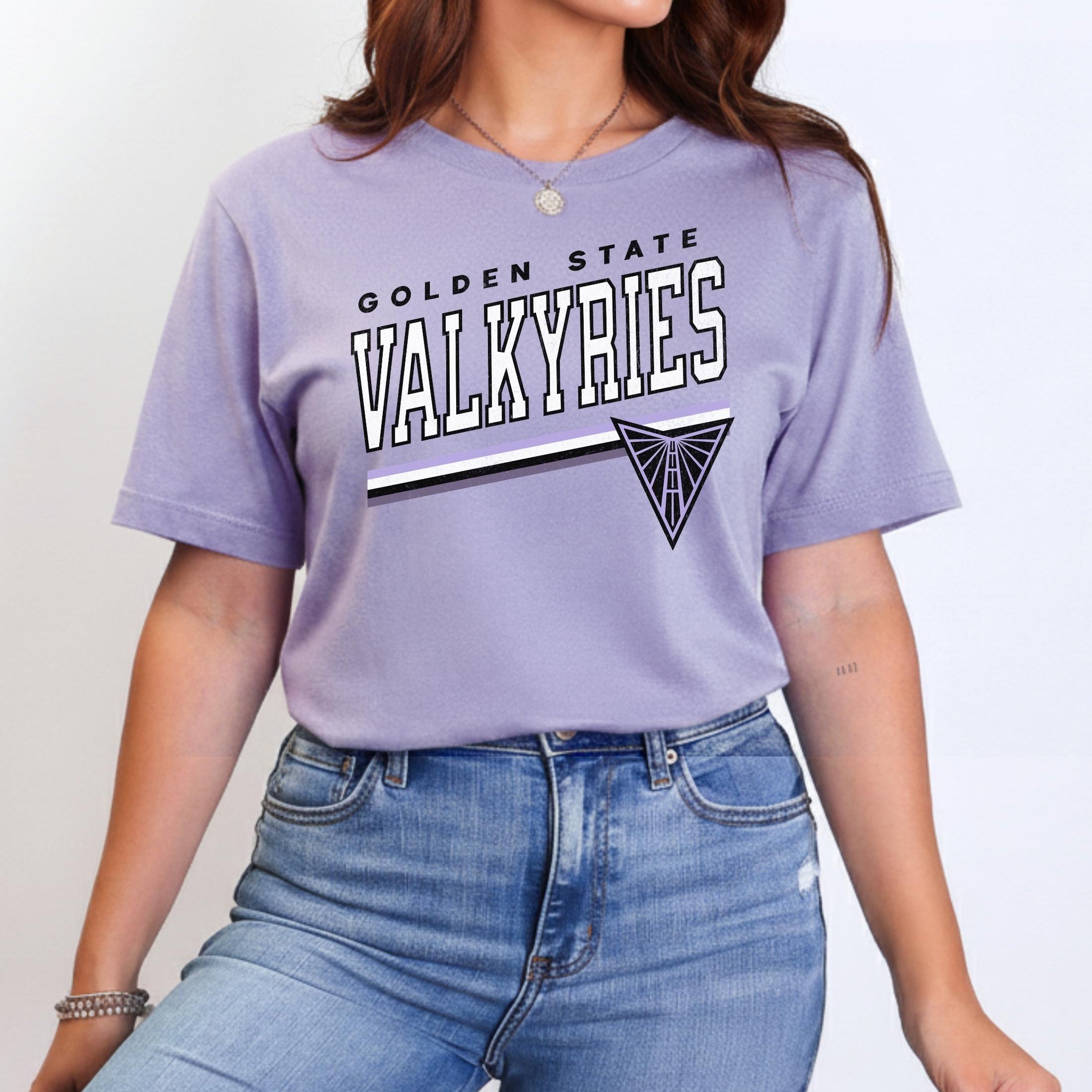 Golden State Valkyries Slanted Bold Stripes T-Shirt