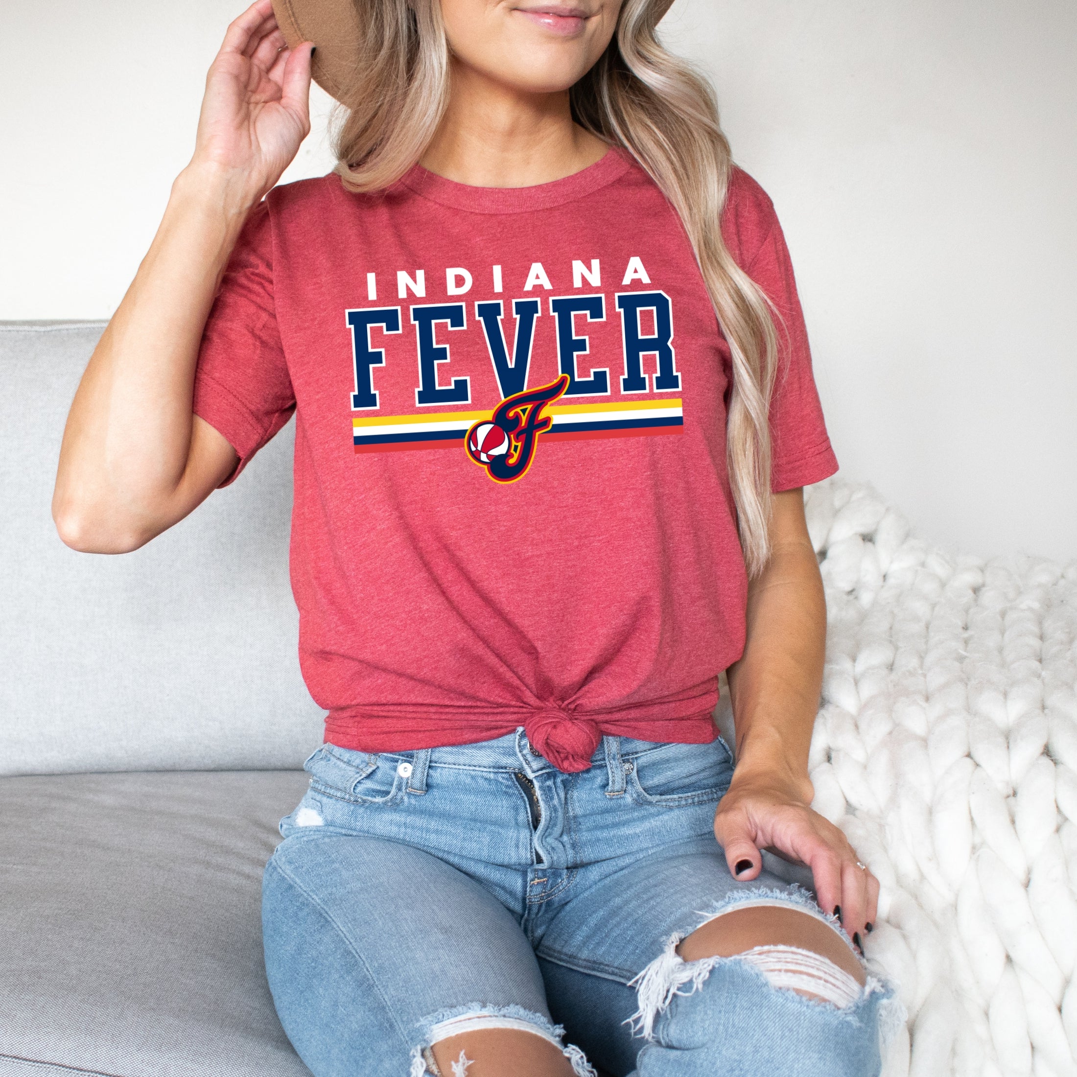 Indiana Fever Bold Stripes T-Shirt