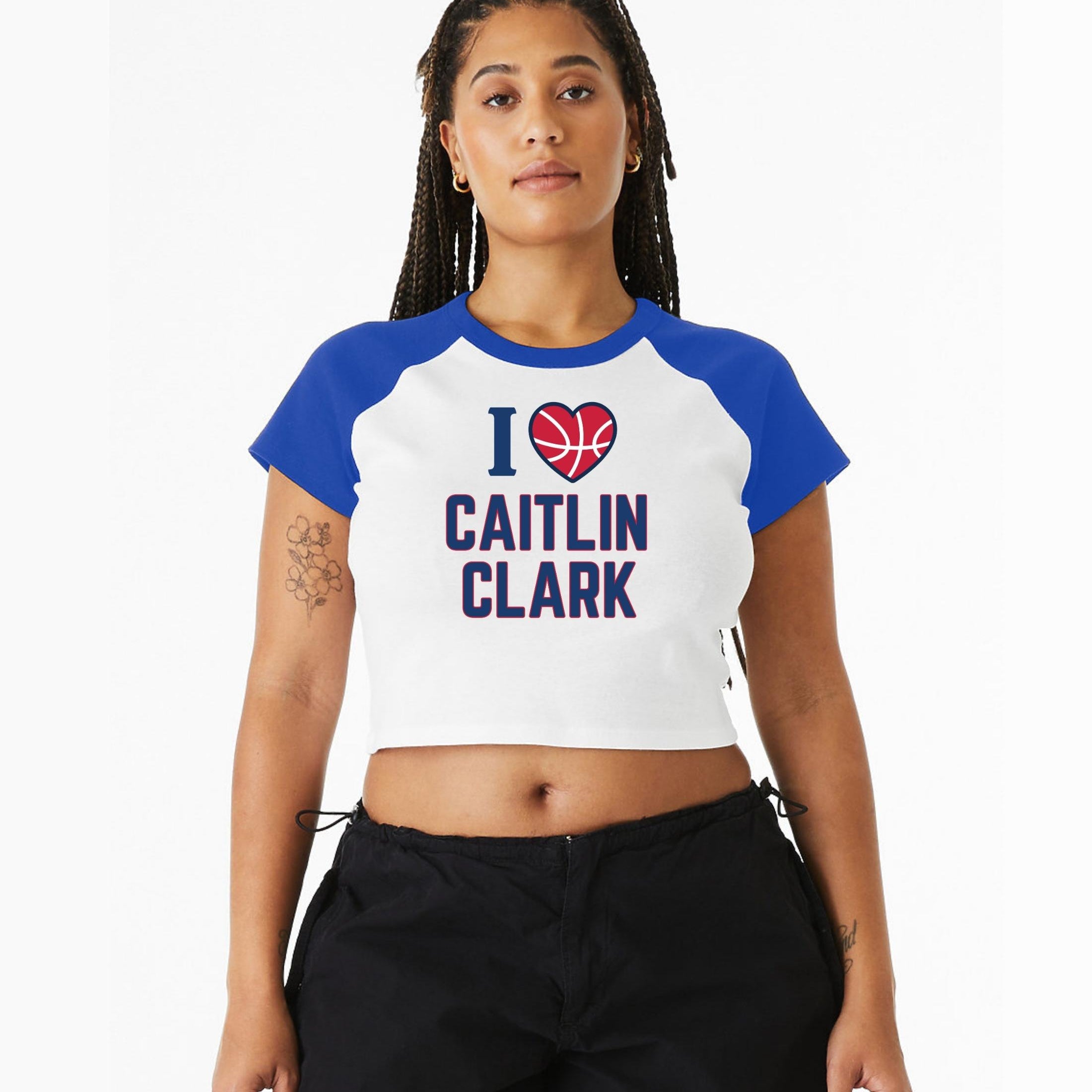 I Love Caitlin Clark Women's Raglan Baby Tee