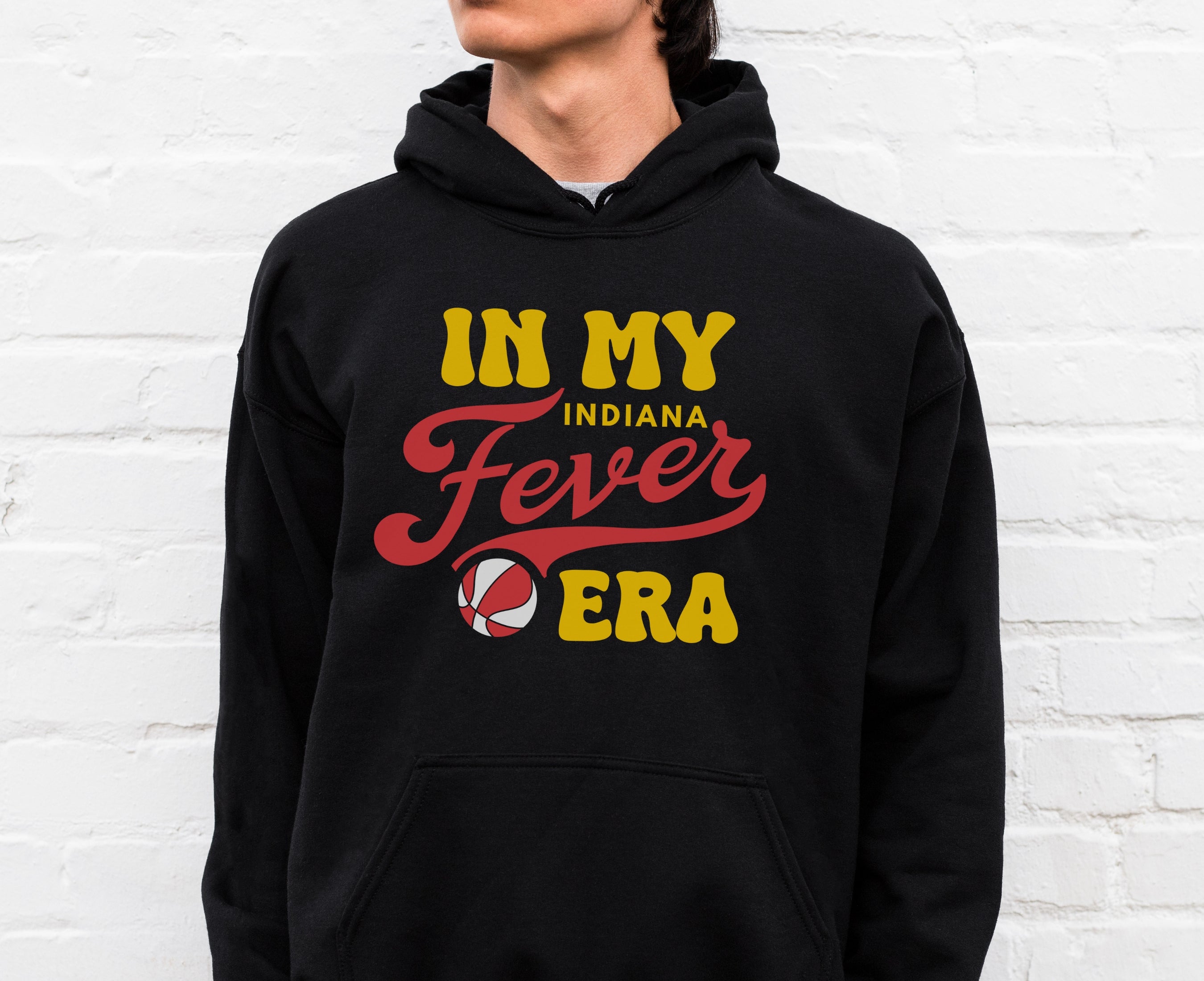 Man wearing black in my Fever era hoodie