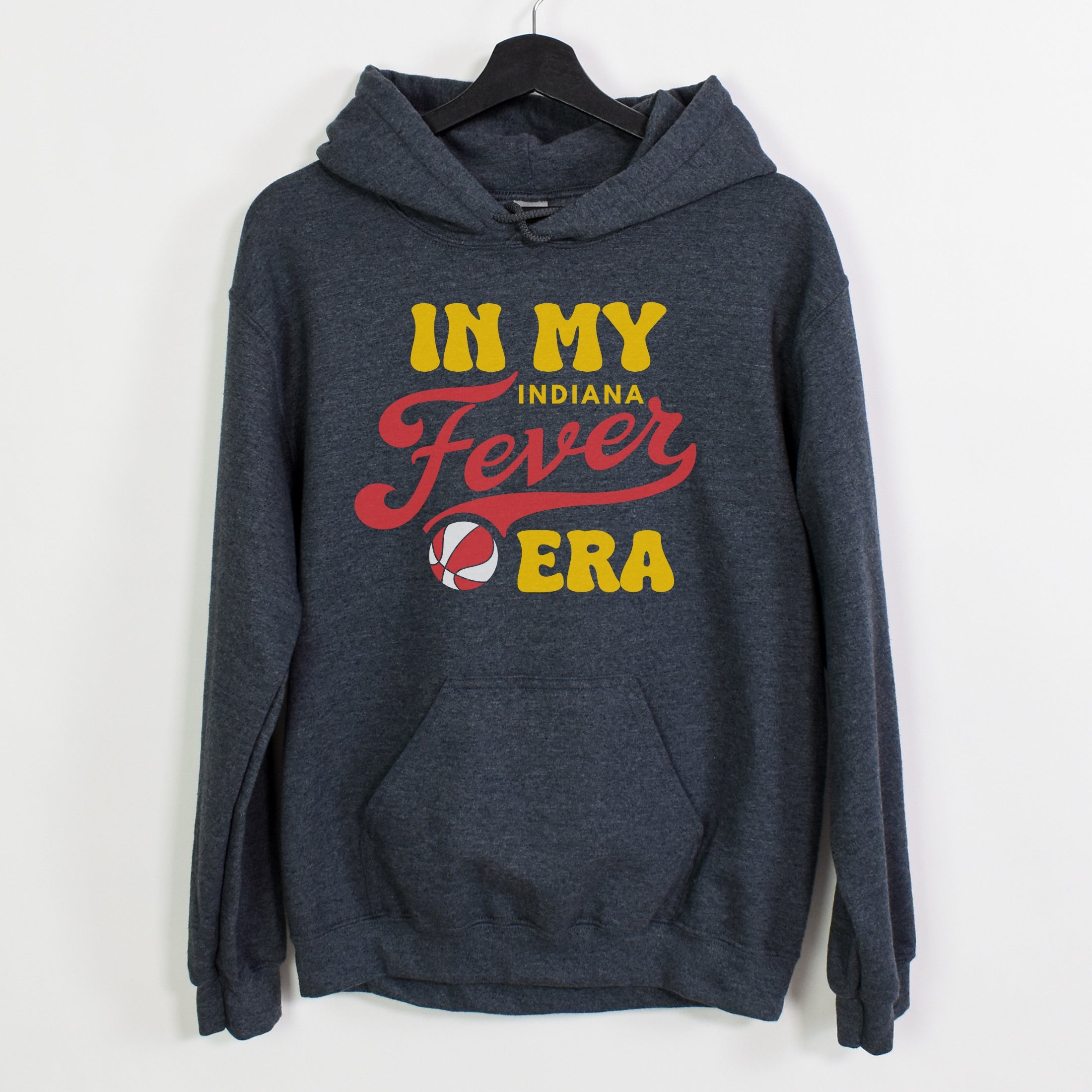 Dark grey heather in my Fever era hoodie