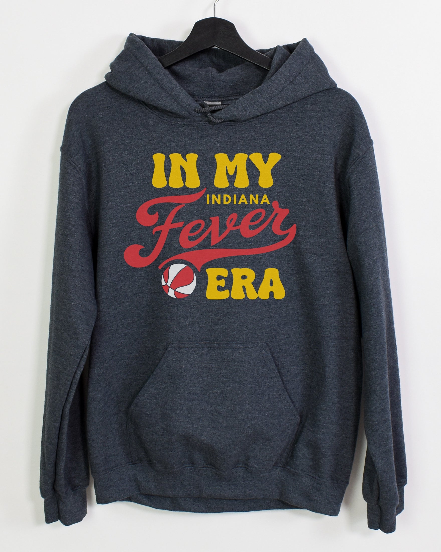 Dark grey heather in my Fever era hoodie