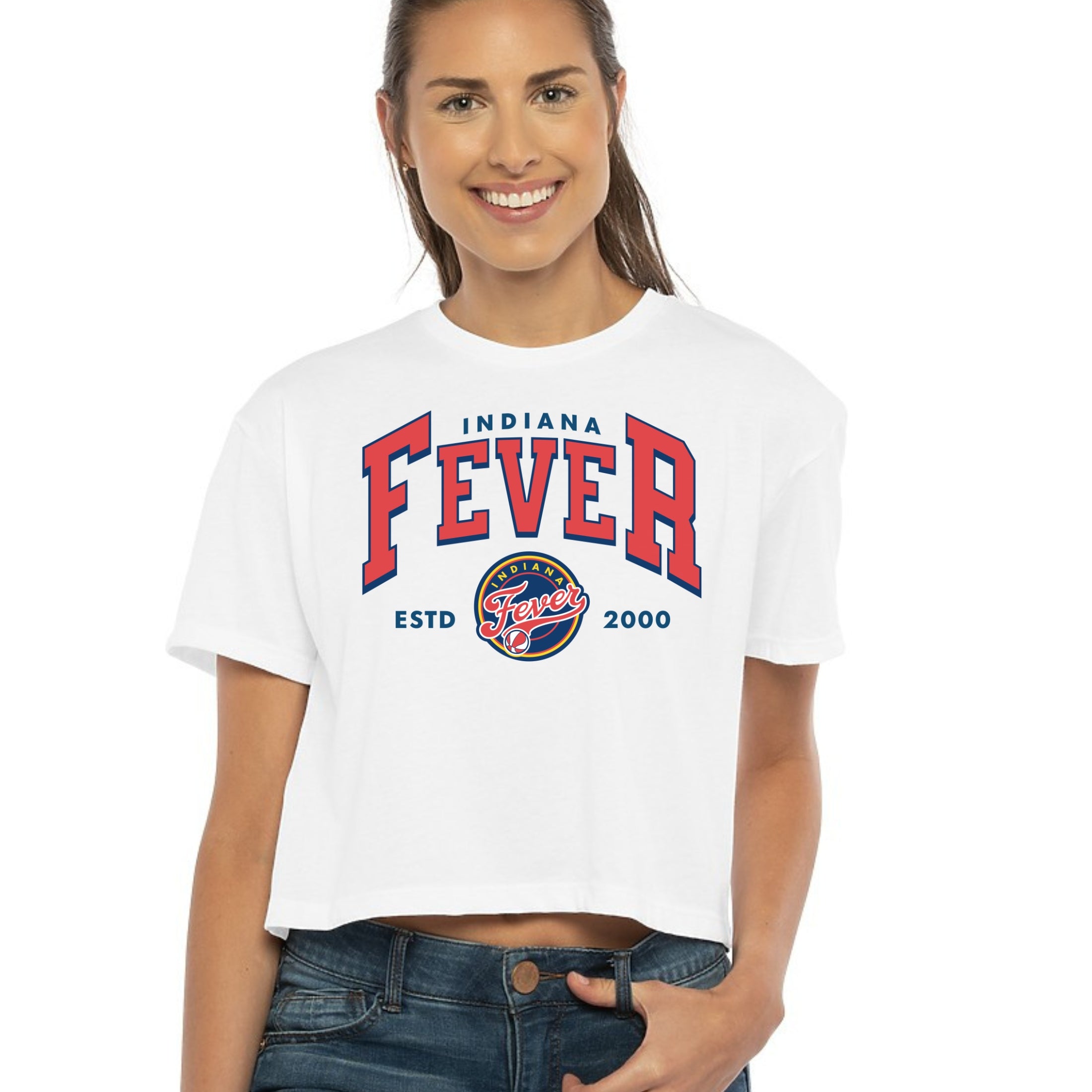 Indiana Fever Court Classic Women's Ideal Crop Top