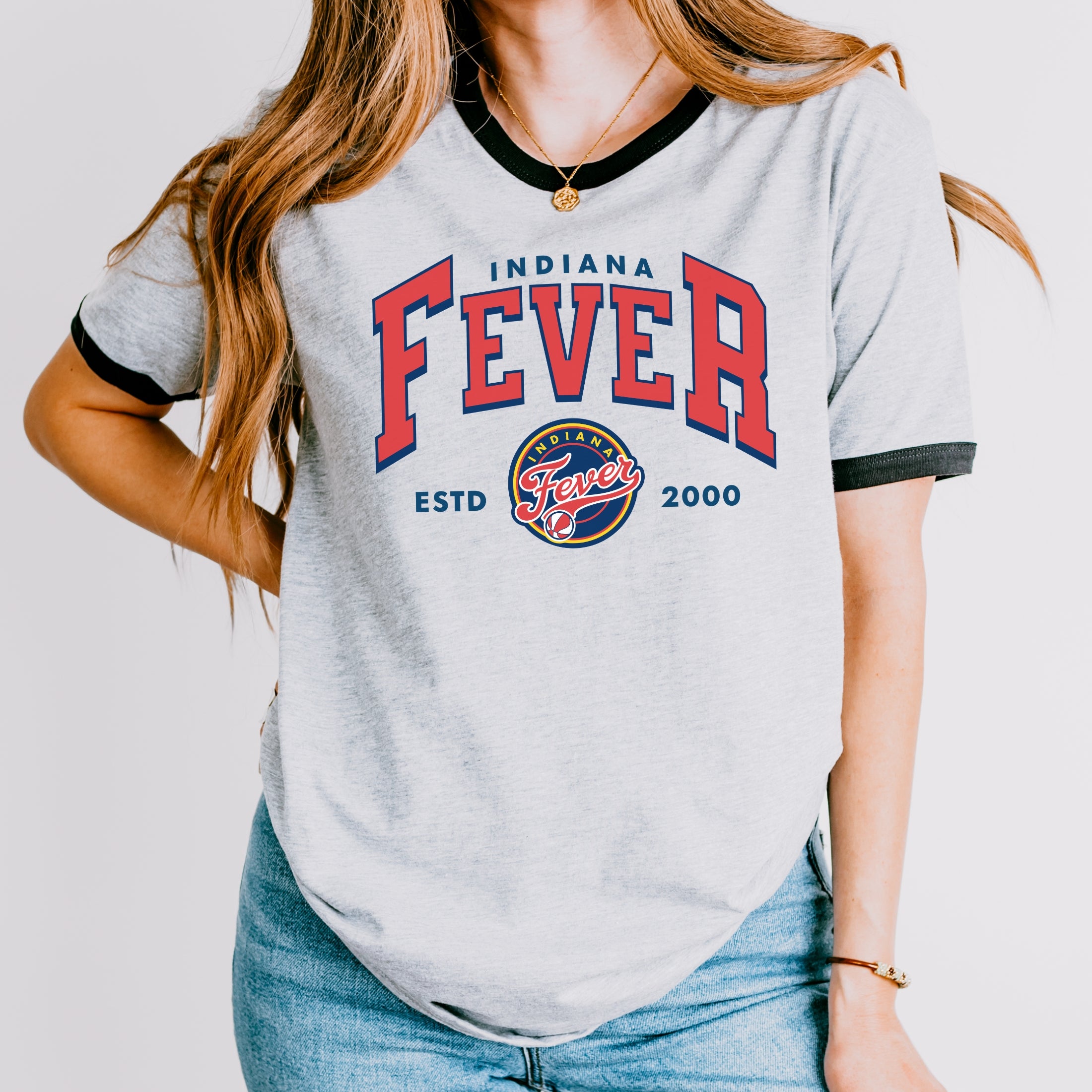 Indiana Fever Court Classic Ringer Tee