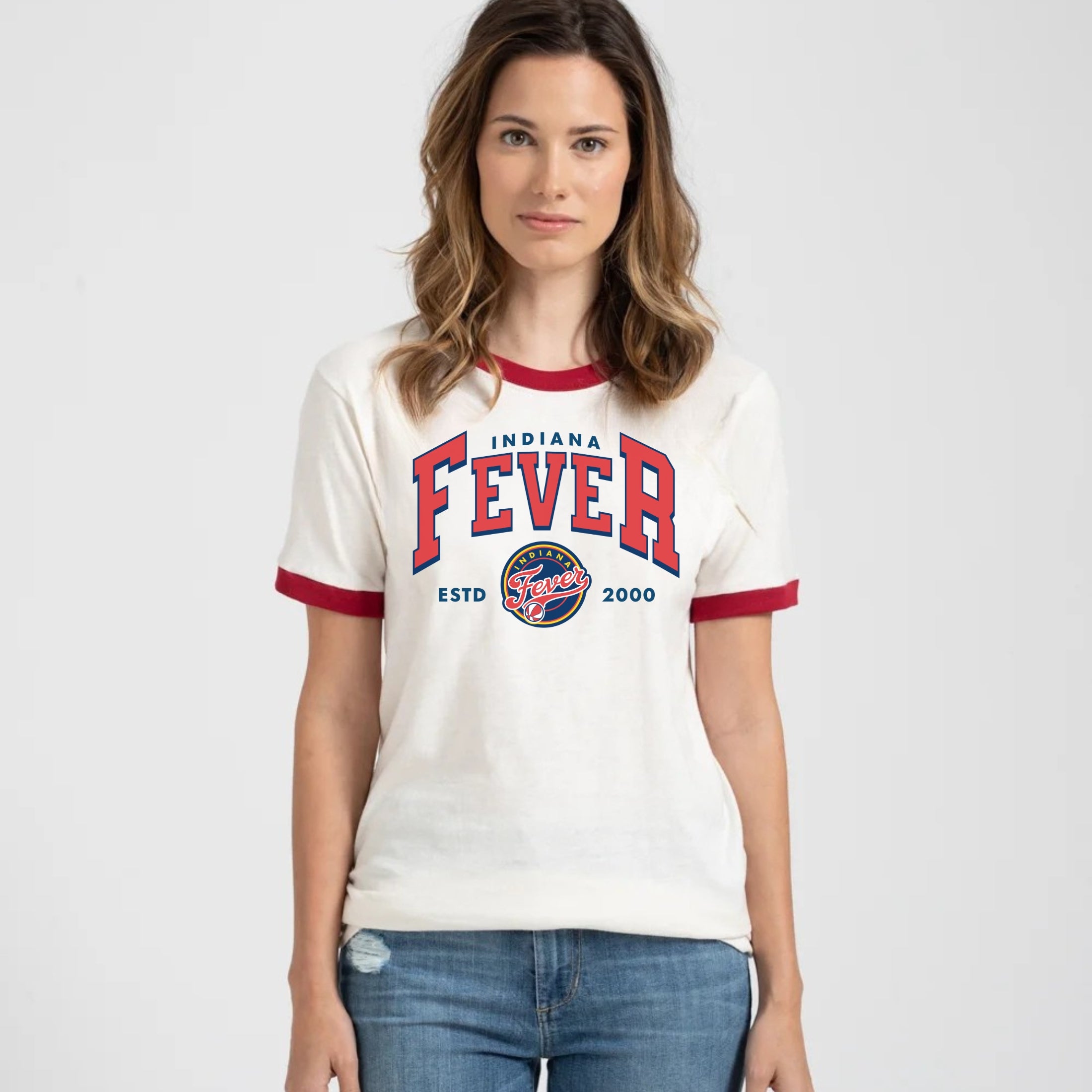 Indiana Fever Court Classic Ringer Tee