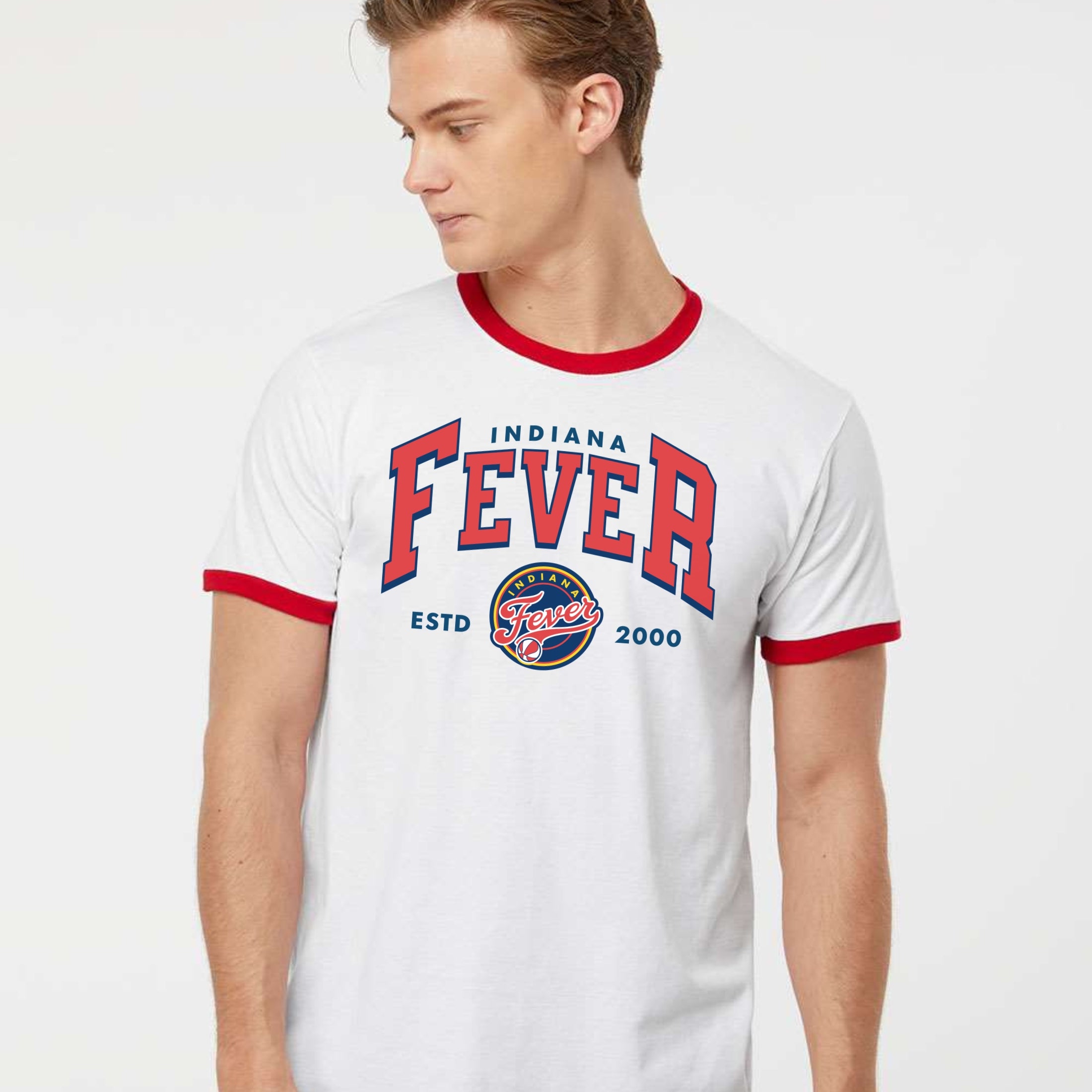 Indiana Fever Court Classic Ringer Tee