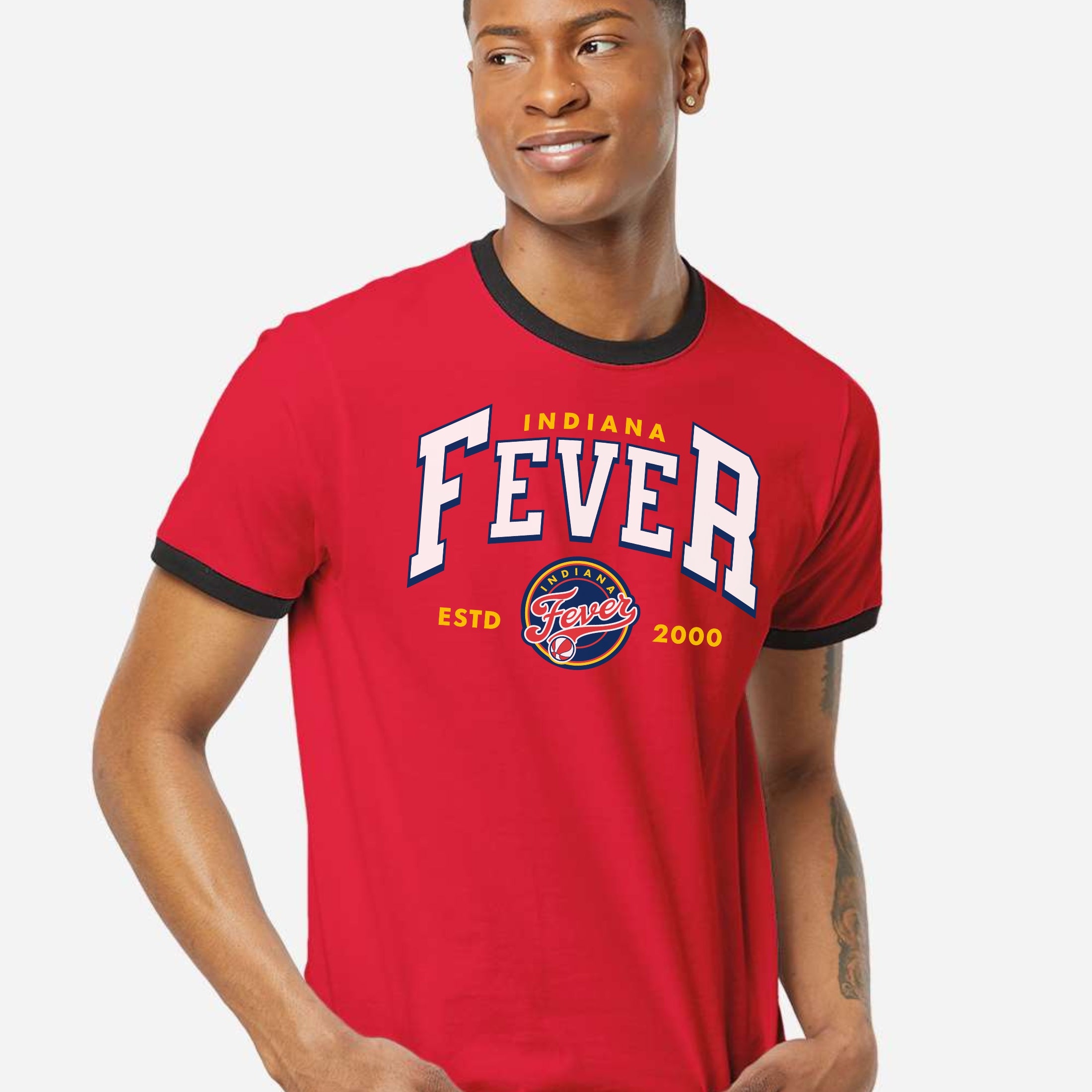 Indiana Fever Court Classic Ringer Tee