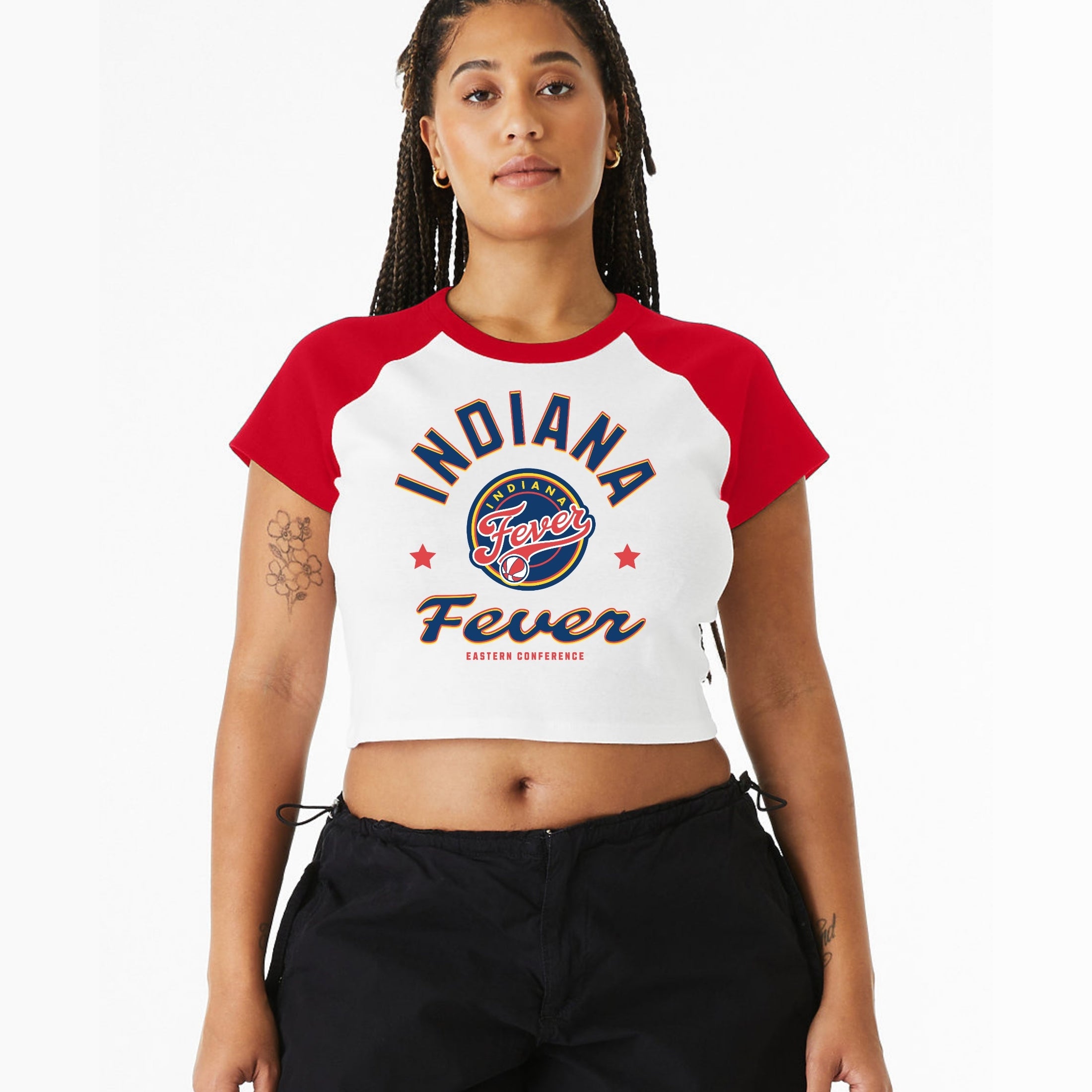 Indiana Fever Fearless Hustle Raglan Baby Tee