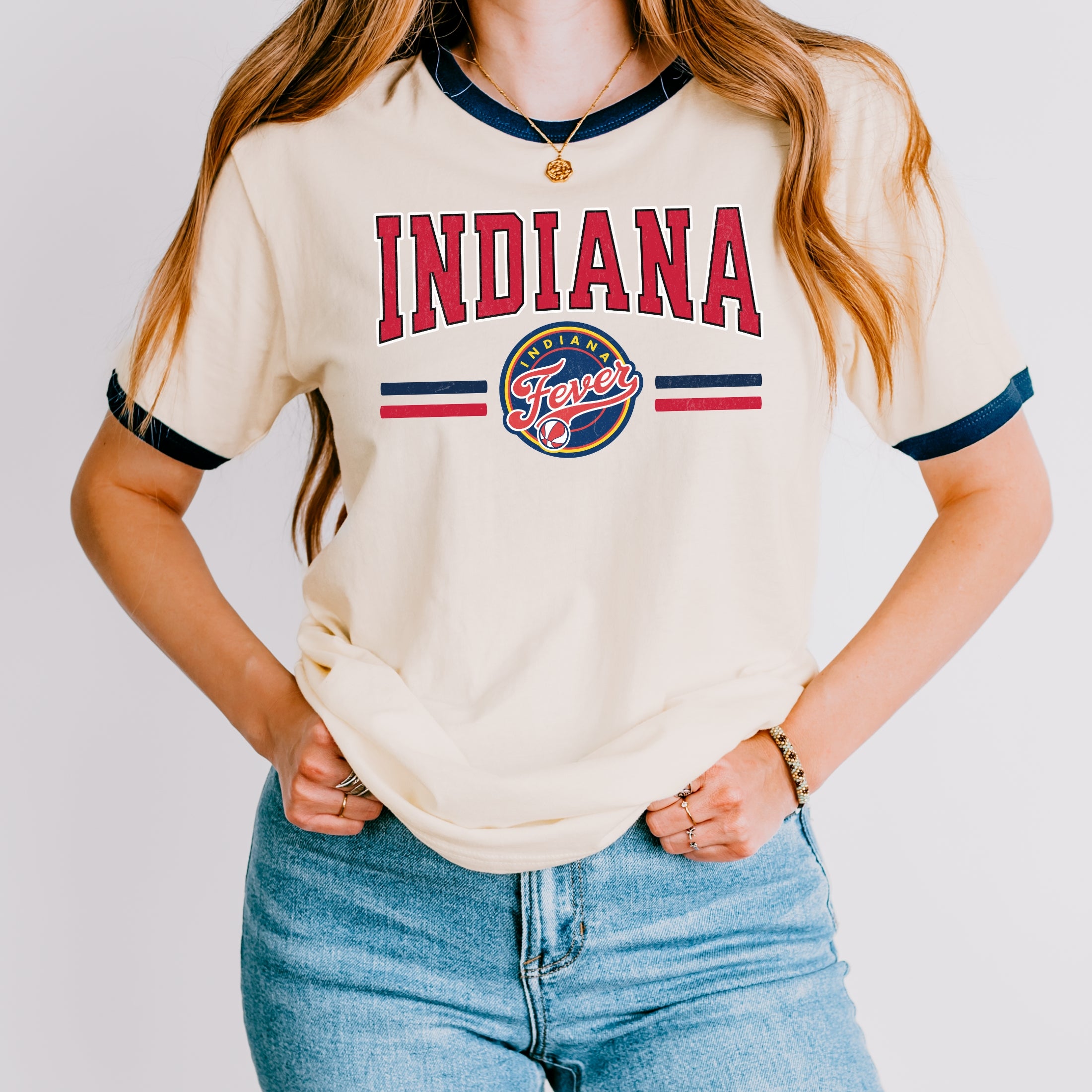 Indiana Fever Legacy Ringer T-Shirt