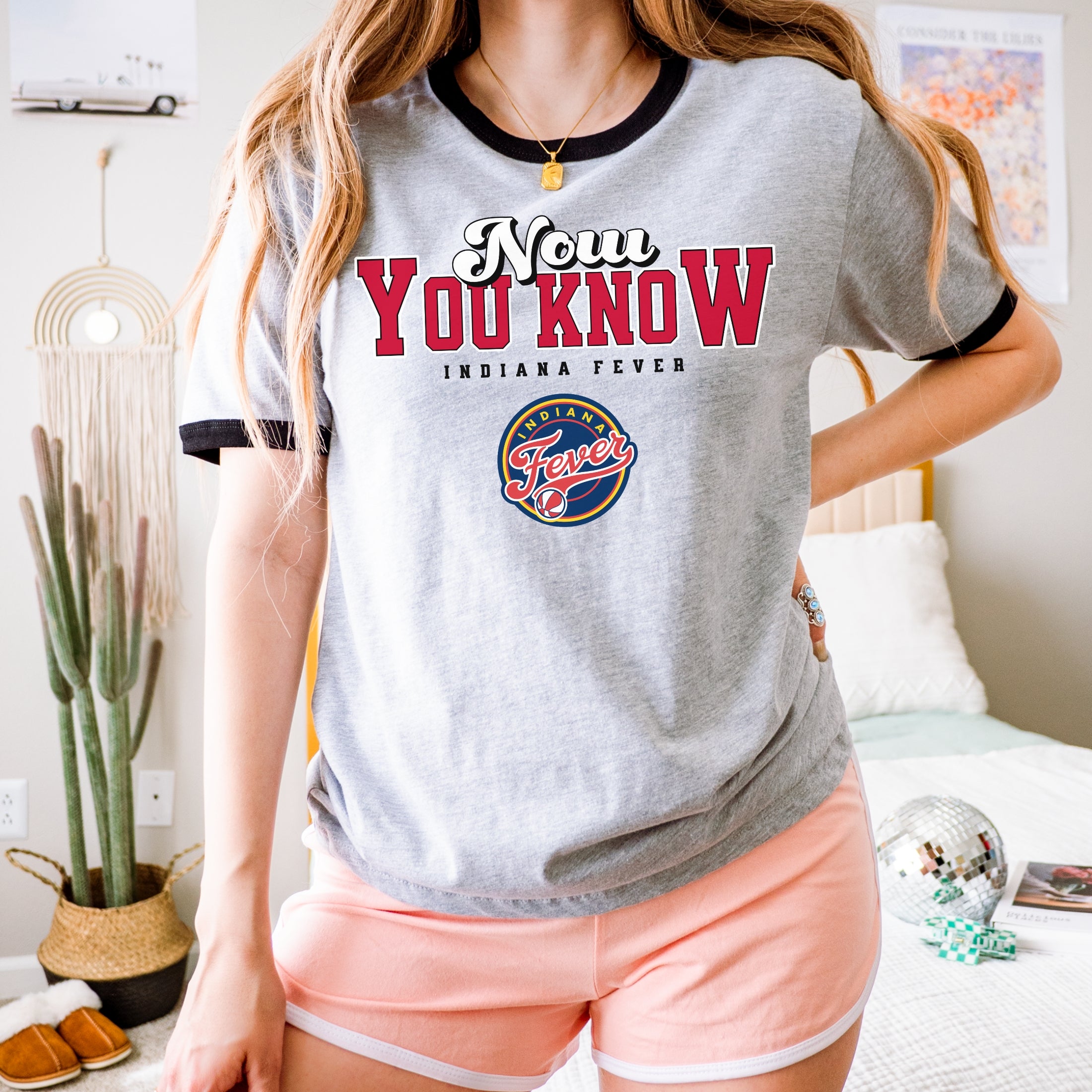 Indiana Fever Now You Know Ringer T-Shirt