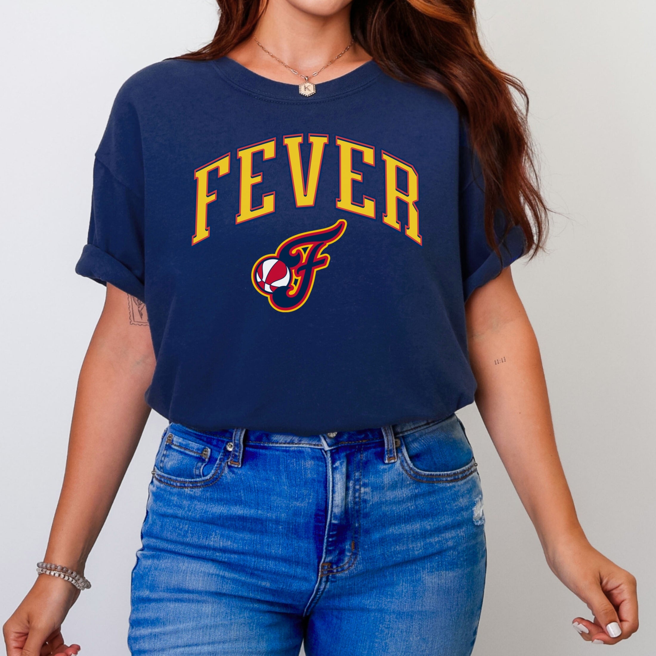 Indiana Fever Old School Varsity T-Shirt