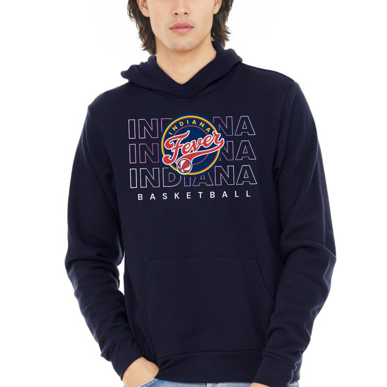 Indiana Fever Triple Gradient Fleece Hoodie
