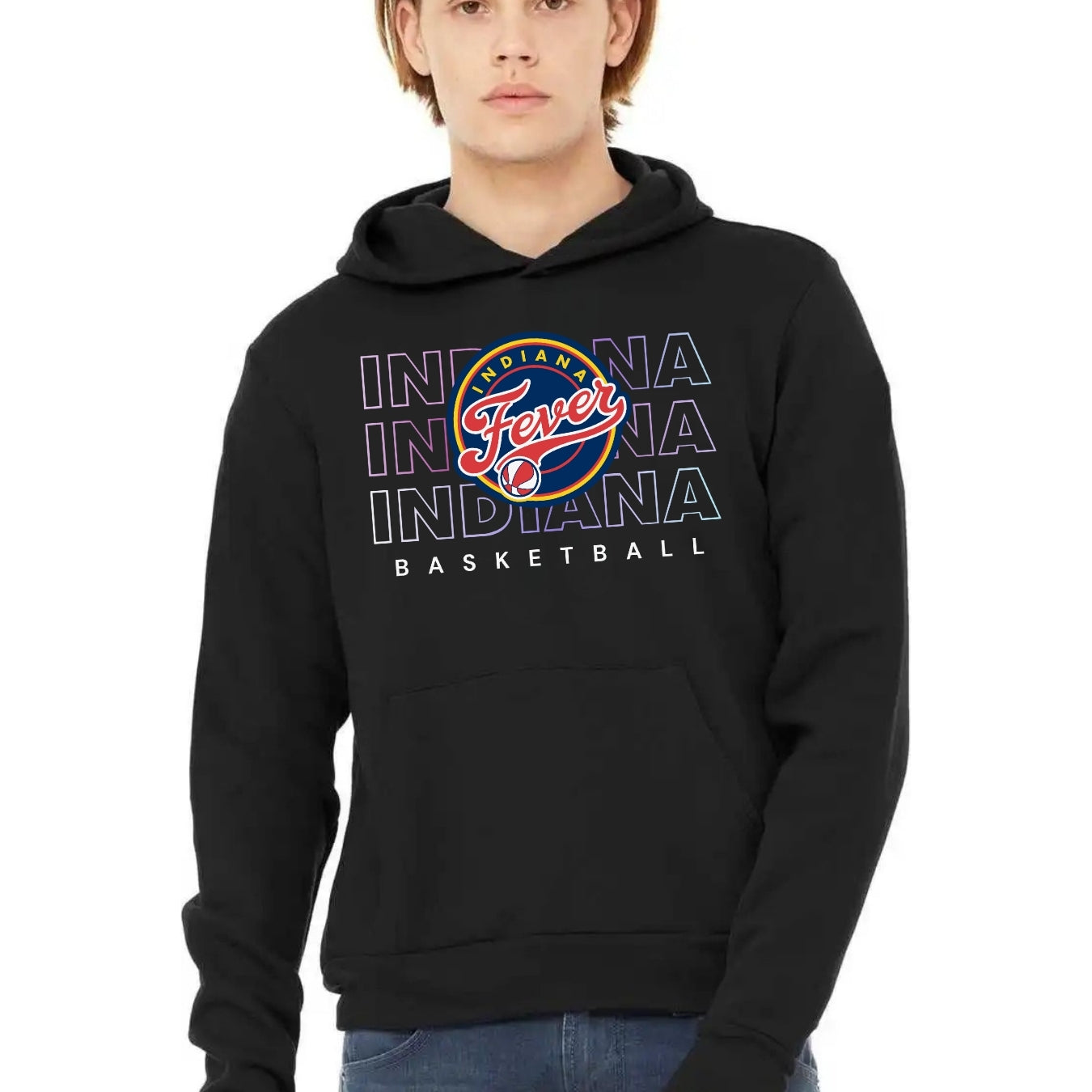 Indiana Fever Triple Gradient Fleece Hoodie