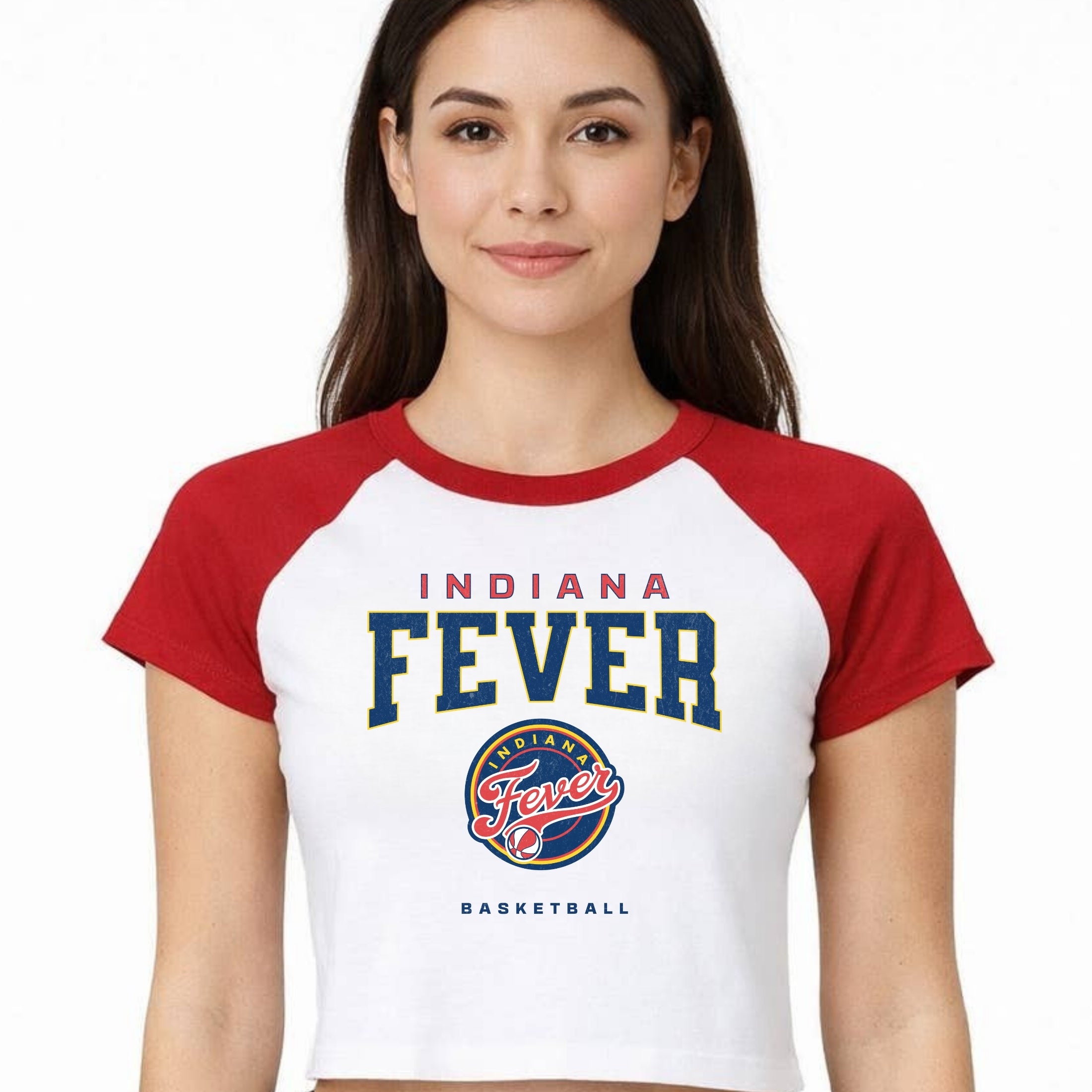 Indiana Fever Varsity Edge Women's Raglan Baby Tee