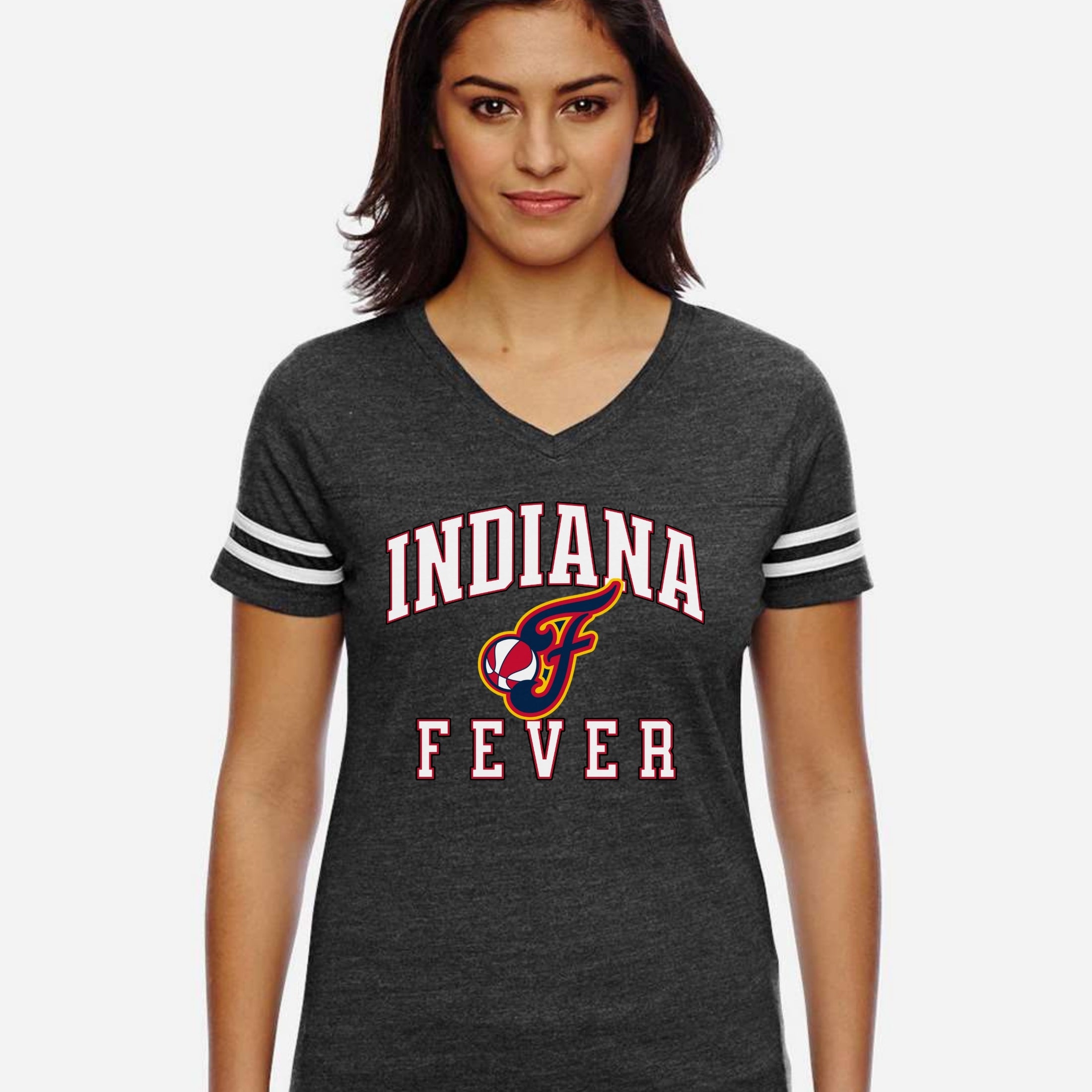 Indiana Fever Victory Mode Women's V-Neck Jersey Tee