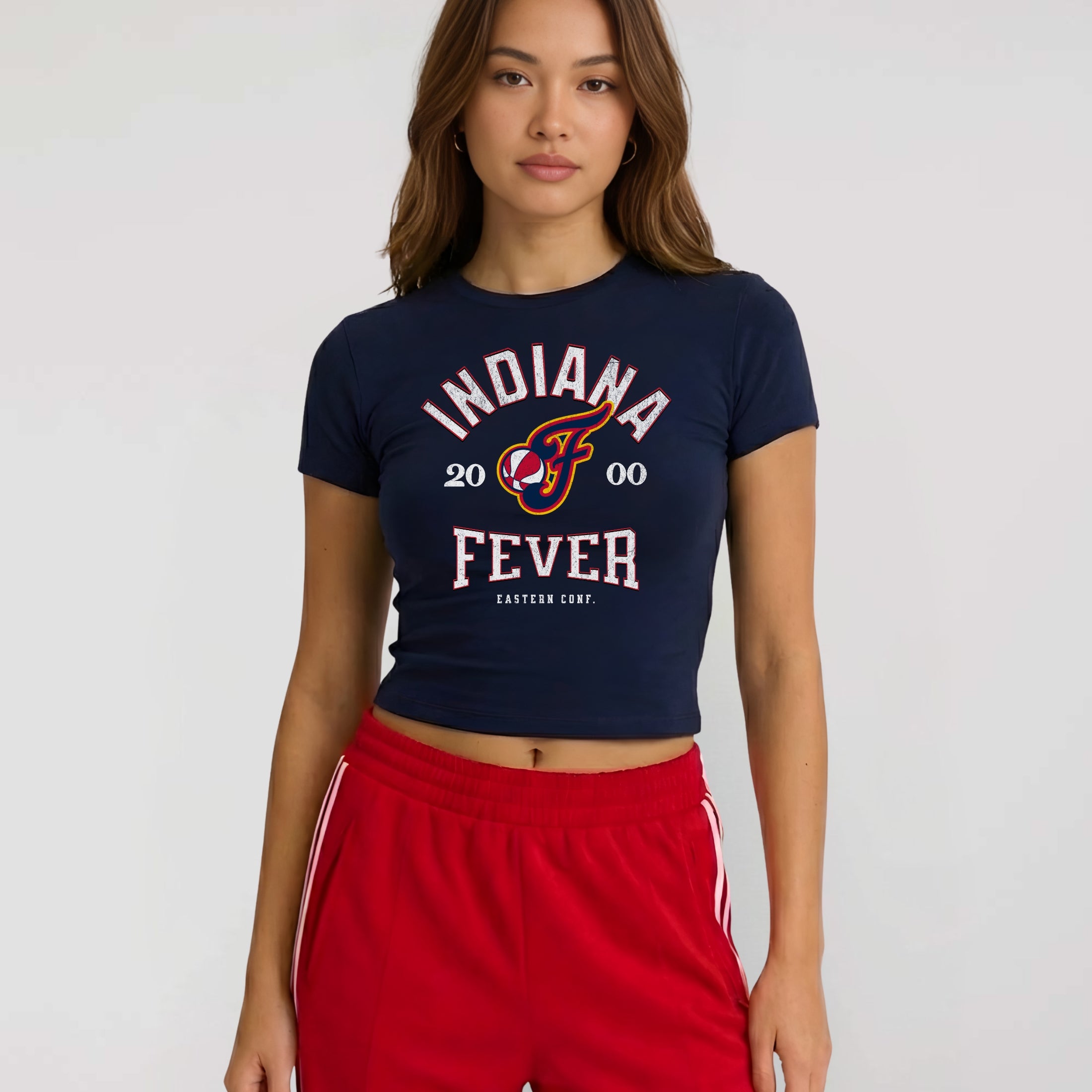 Indiana Fever Vintage Hoops Women's Baby Tee