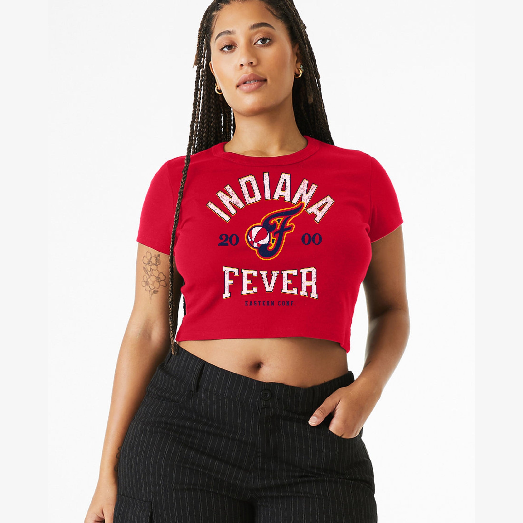 Indiana Fever Vintage Hoops Women's Baby Tee