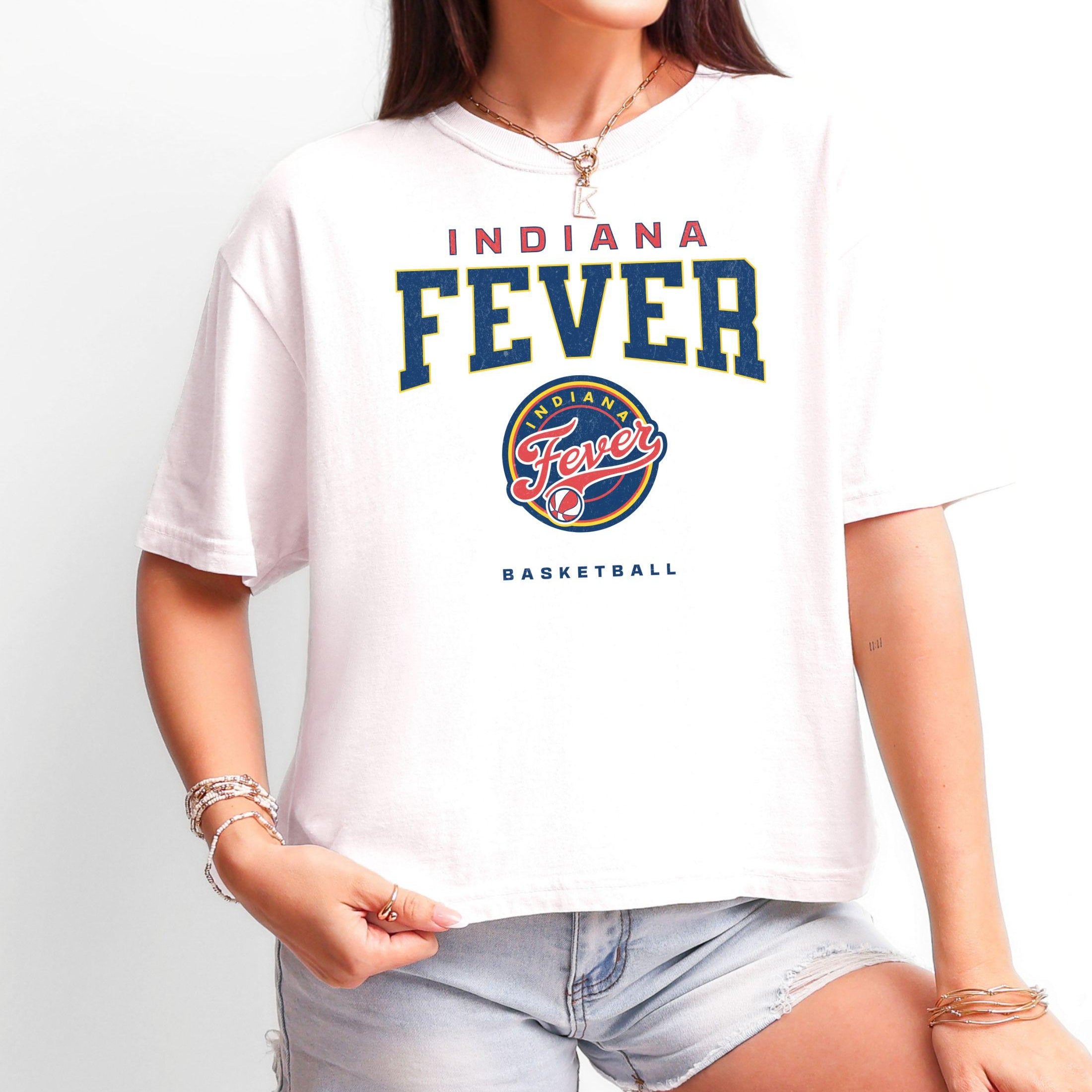Indiana Fever Varsity Edge Women's Cropped Boxy Tee