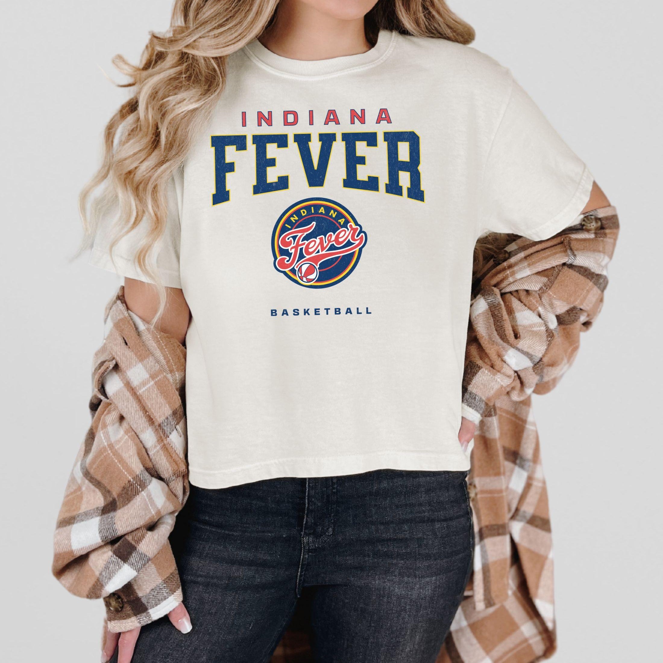 Indiana Fever Varsity Edge Women's Cropped Boxy Tee