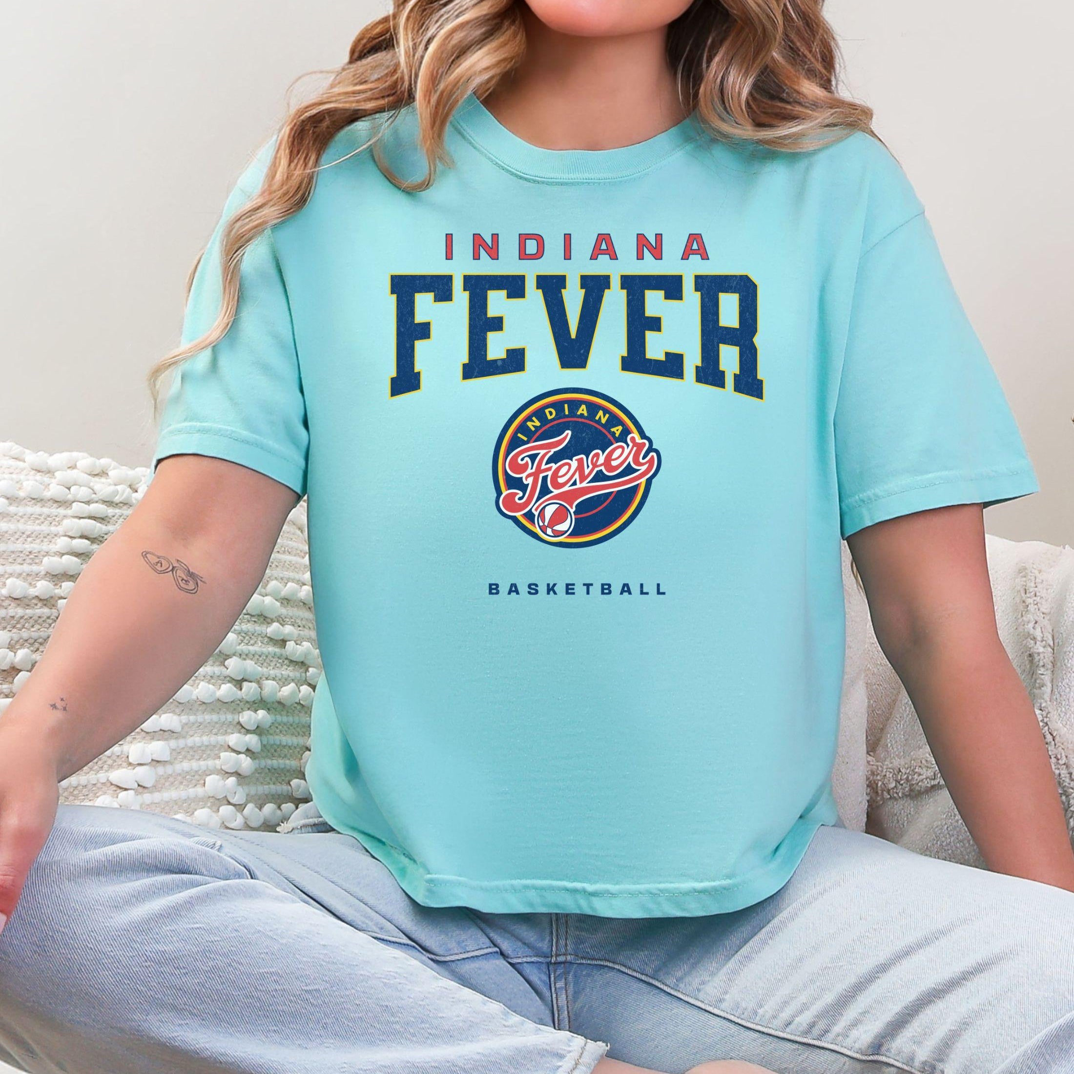 Indiana Fever Varsity Edge Women's Cropped Boxy Tee