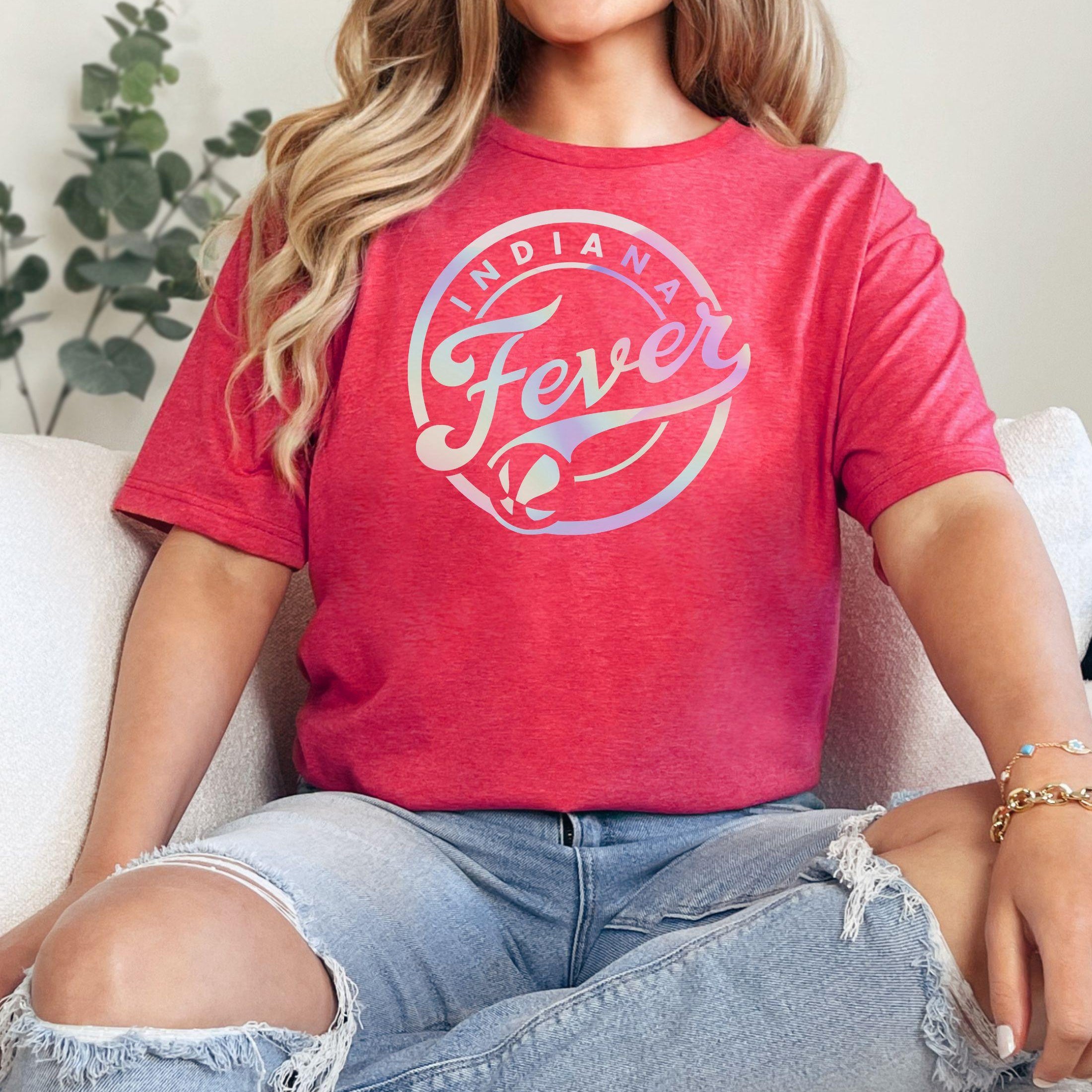 Indiana Fever Victory Glow Logo Unisex Tee
