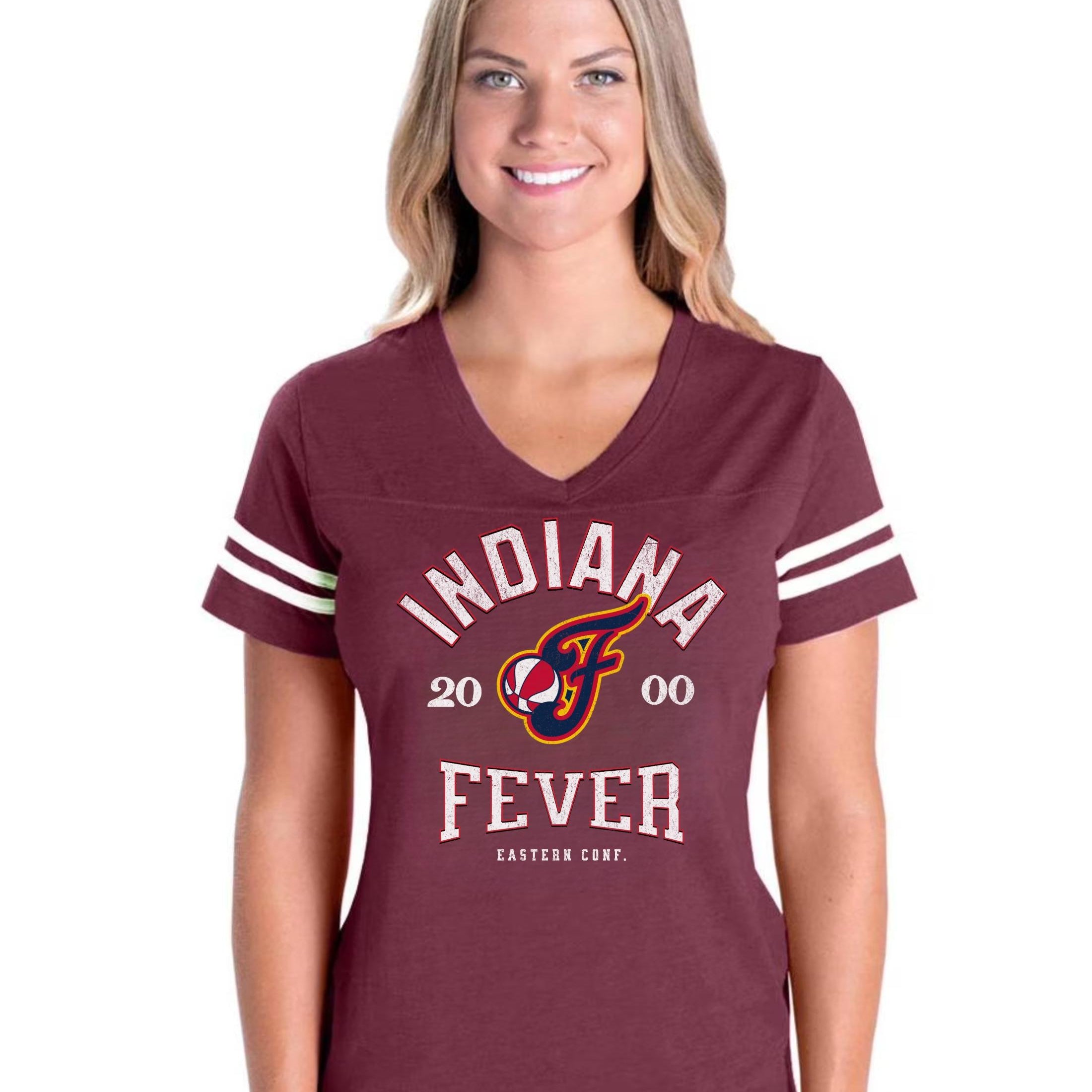 Indiana Fever Vintage Hoops ALT Women's V-Neck Tee
