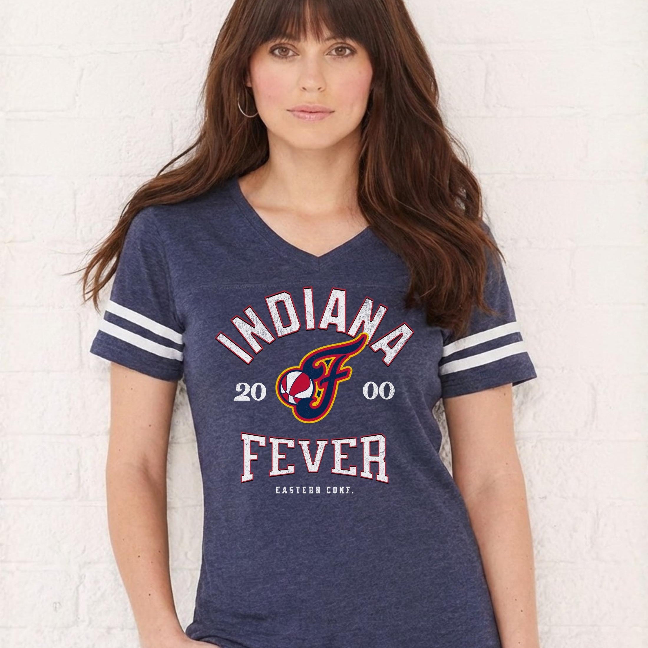 Indiana Fever Vintage Hoops ALT Women's V-Neck Tee