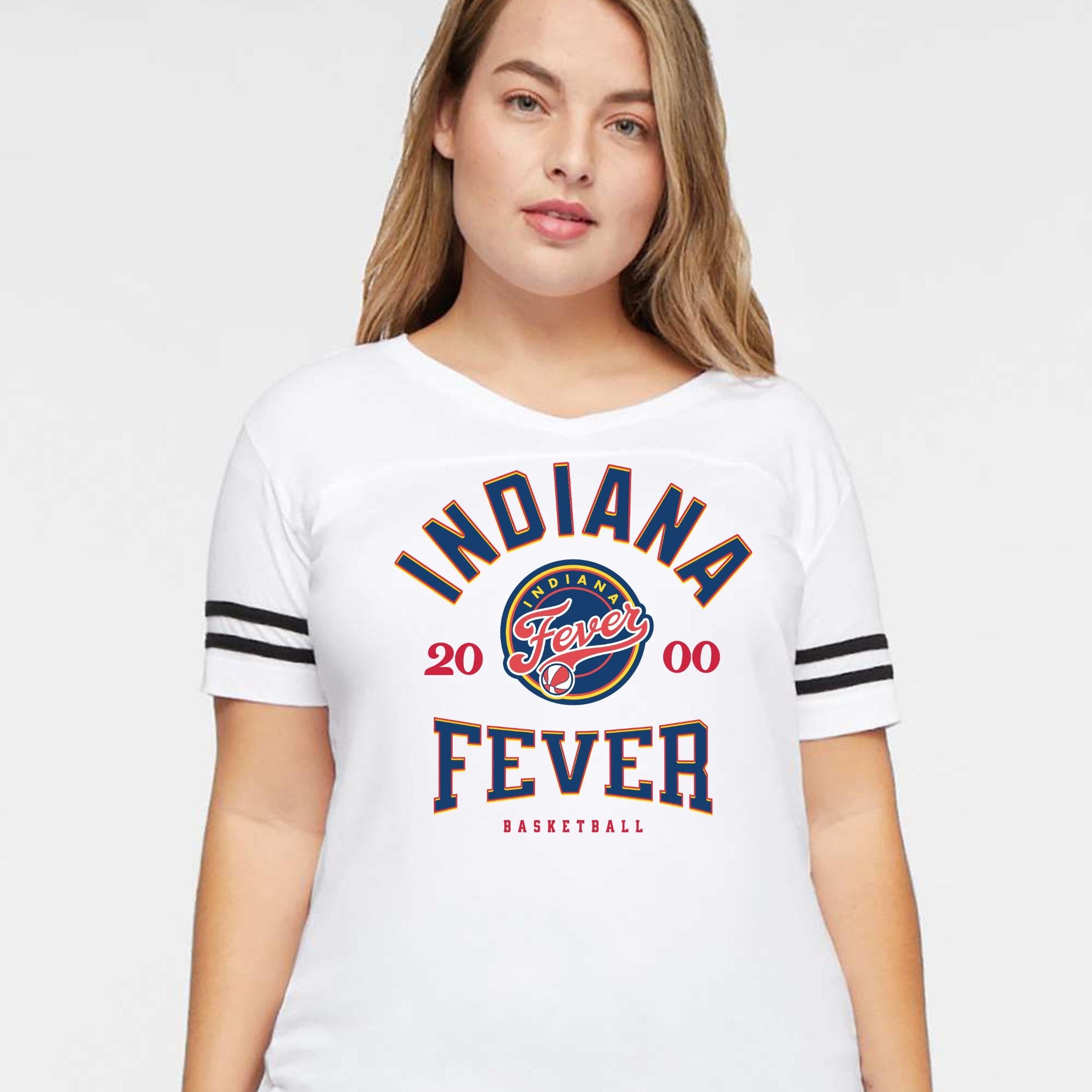 Indiana Fever Vintage Hoops Women's V-Neck Tee
