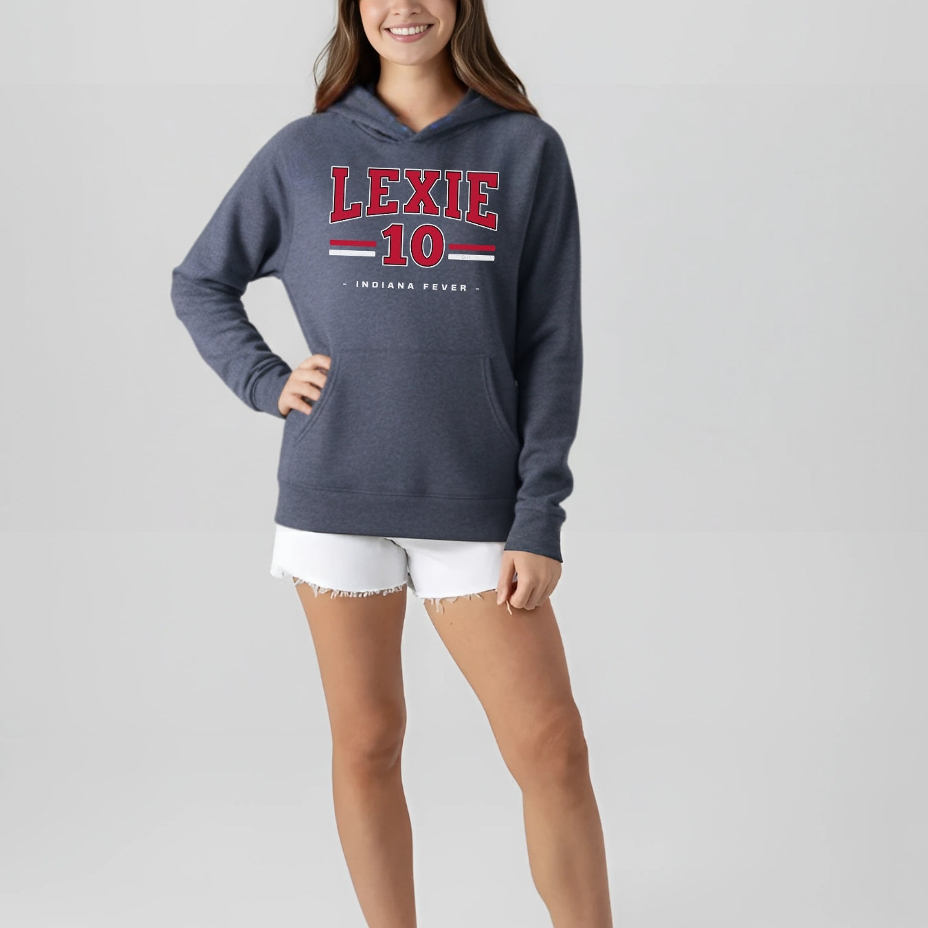 Lexie Hull 10 Fever Drop Back Fleece Hoodie