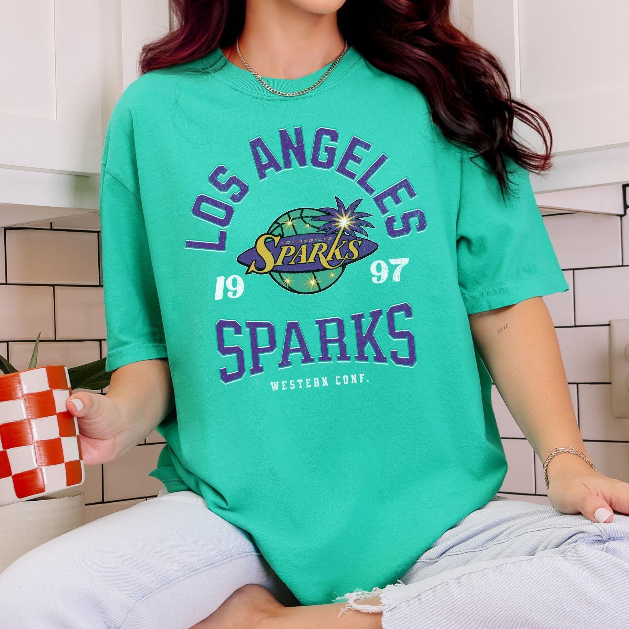 Los Angeles Sparks Retro Hoops T-Shirt