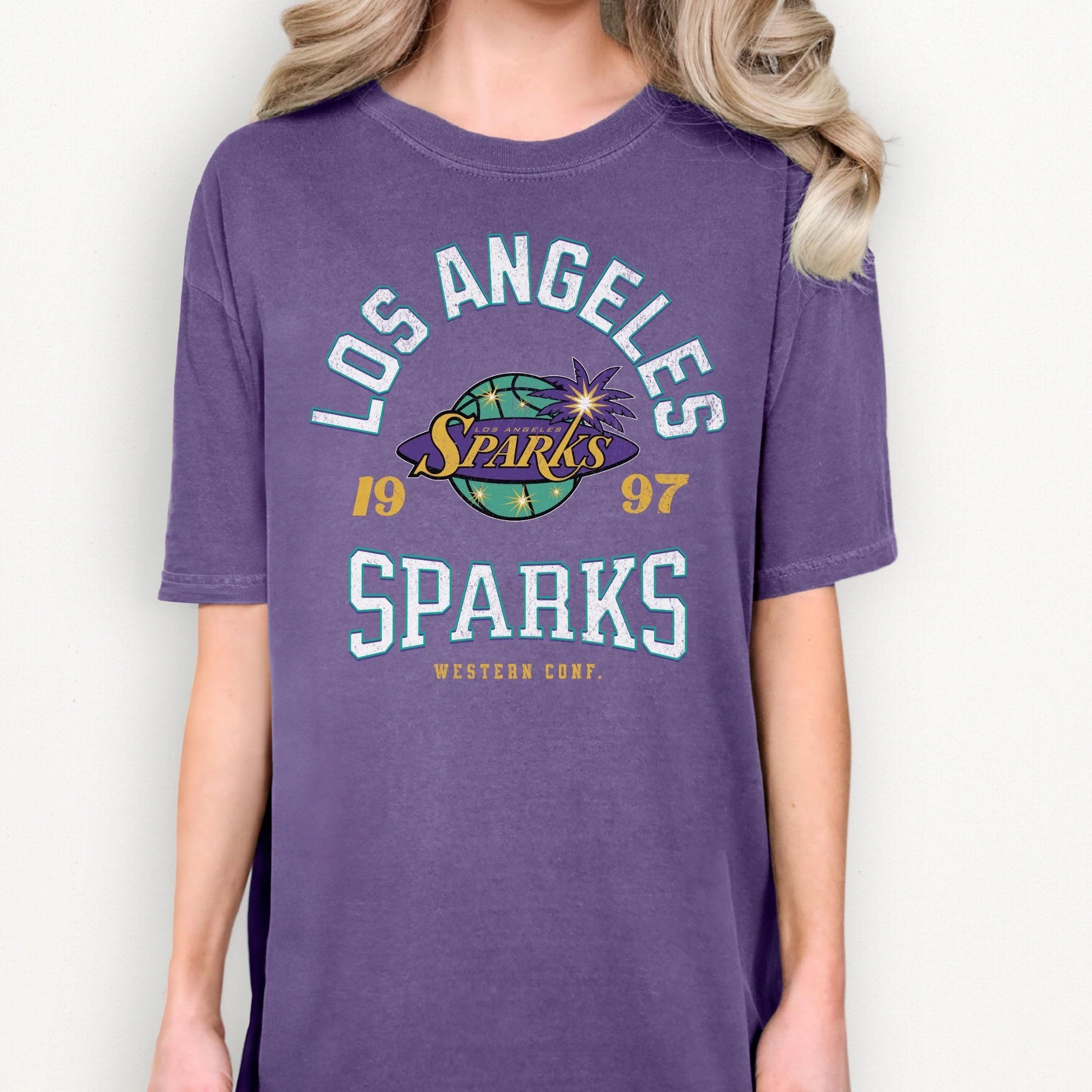 Los Angeles Sparks Retro Hoops T-Shirt