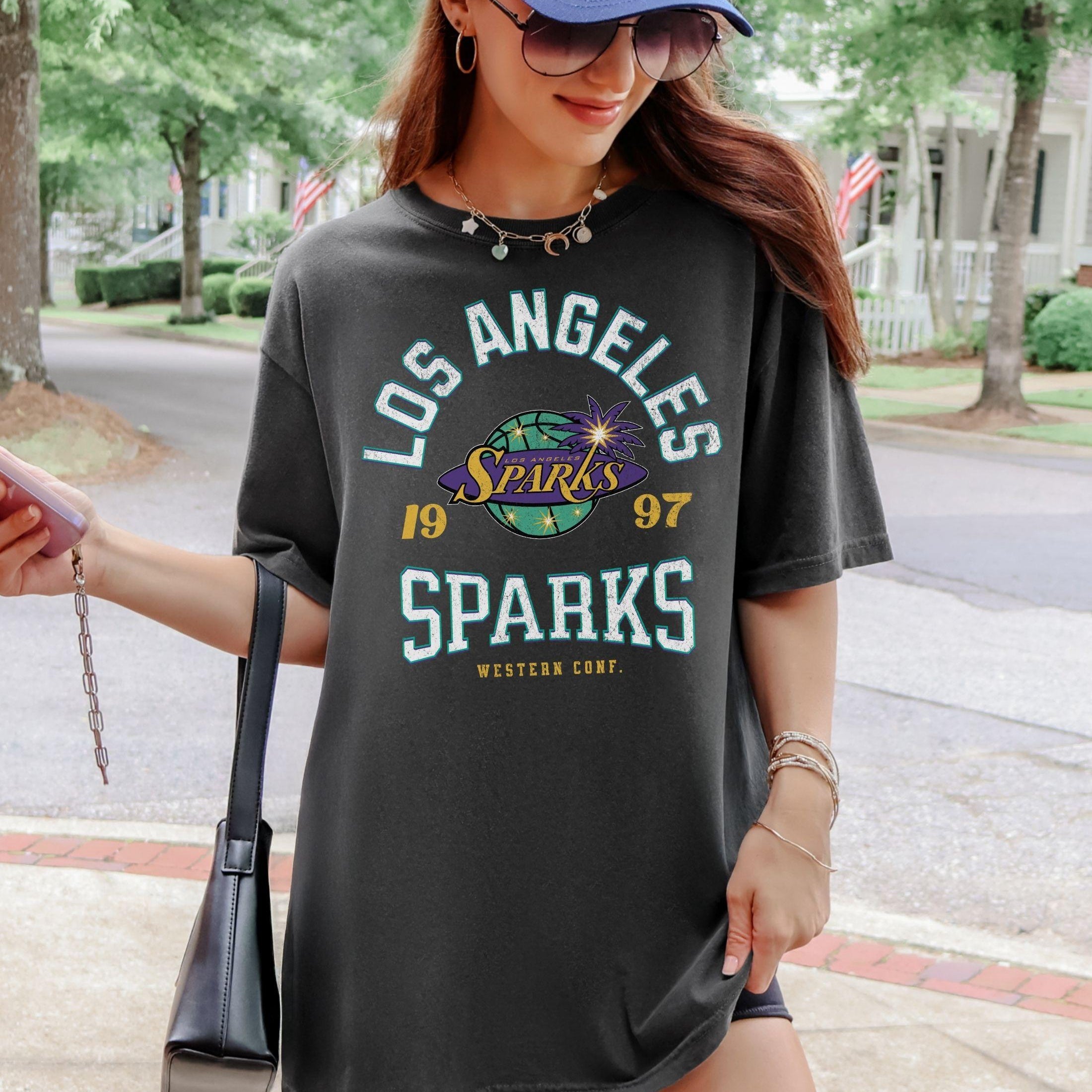 Los Angeles Sparks Retro Hoops T-Shirt