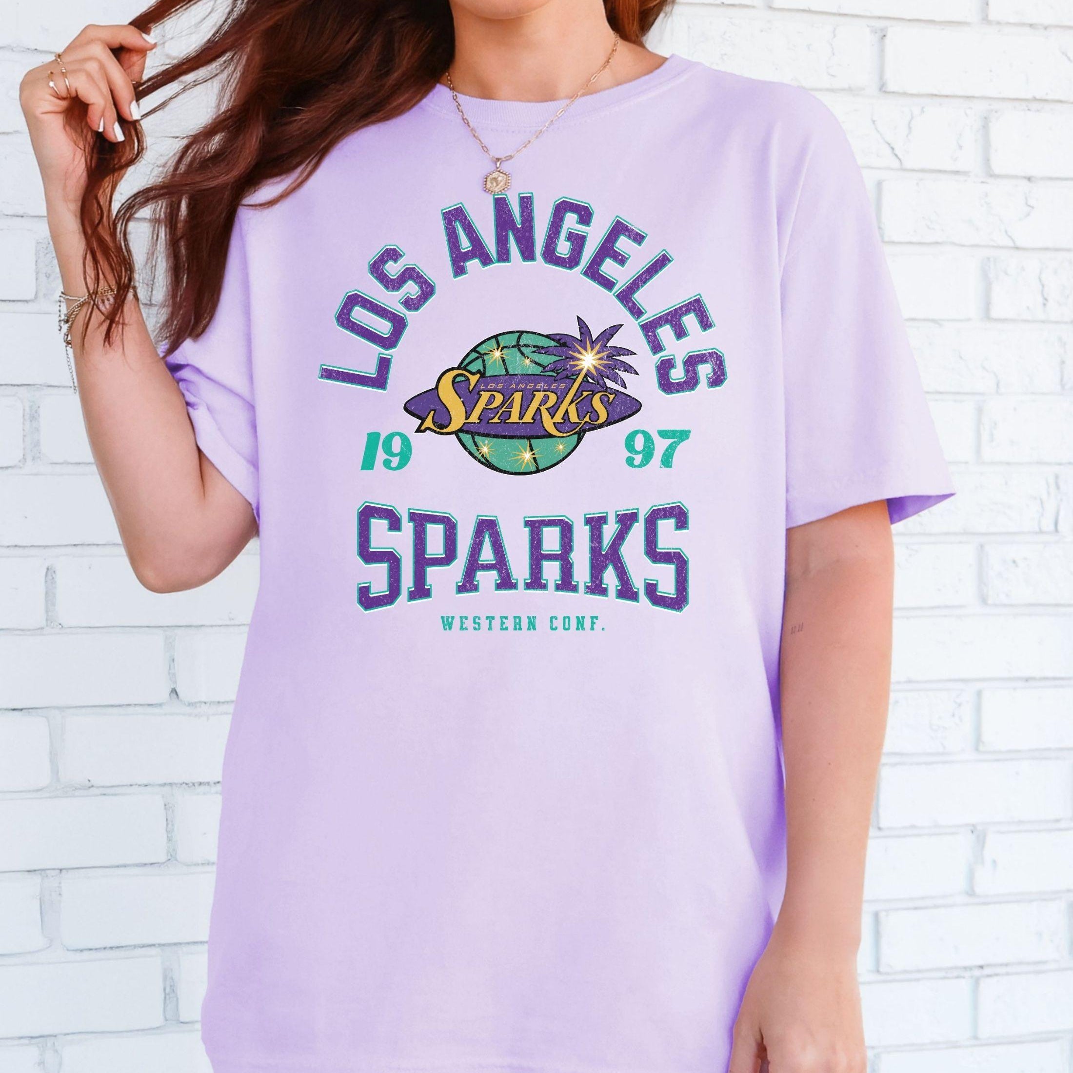 Los Angeles Sparks Retro Hoops T-Shirt