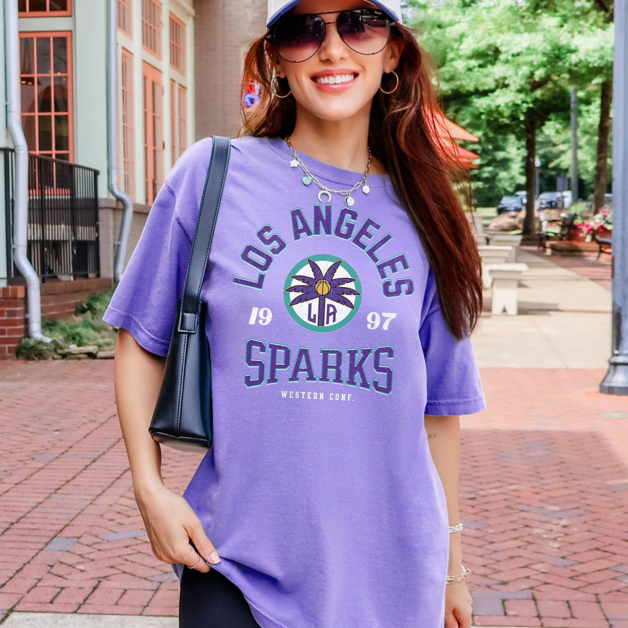 Los Angeles Sparks Throwback Hoops T-Shirt
