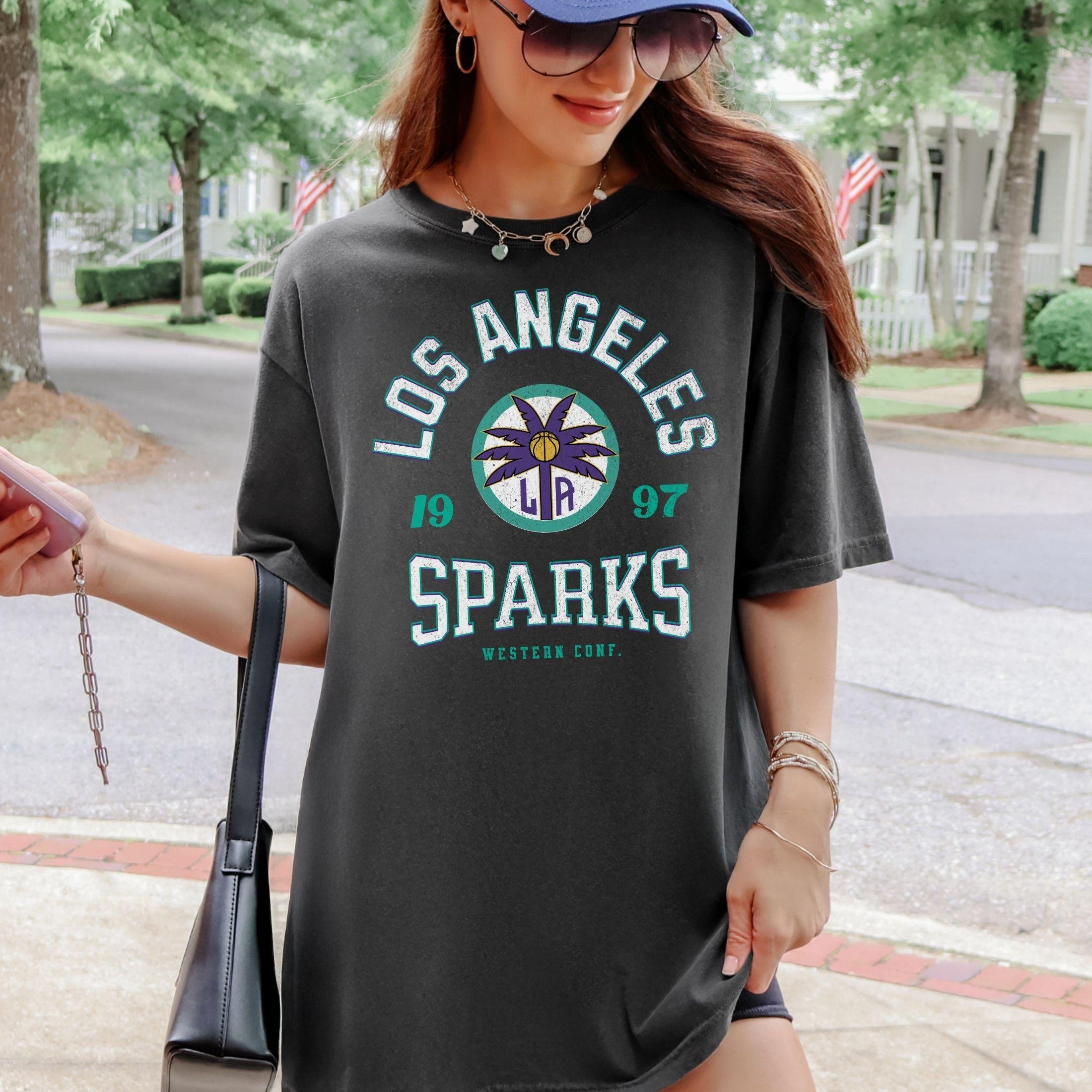 Los Angeles Sparks Throwback Hoops T-Shirt