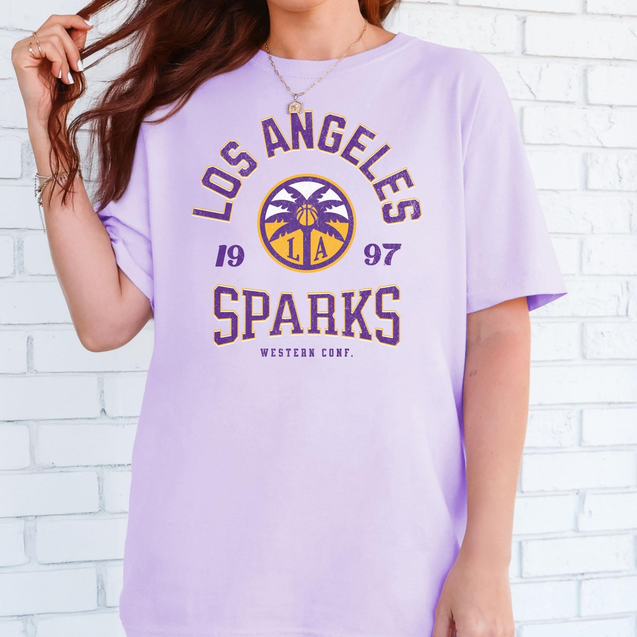 Los Angeles Sparks Vintage Hoops T-Shirt