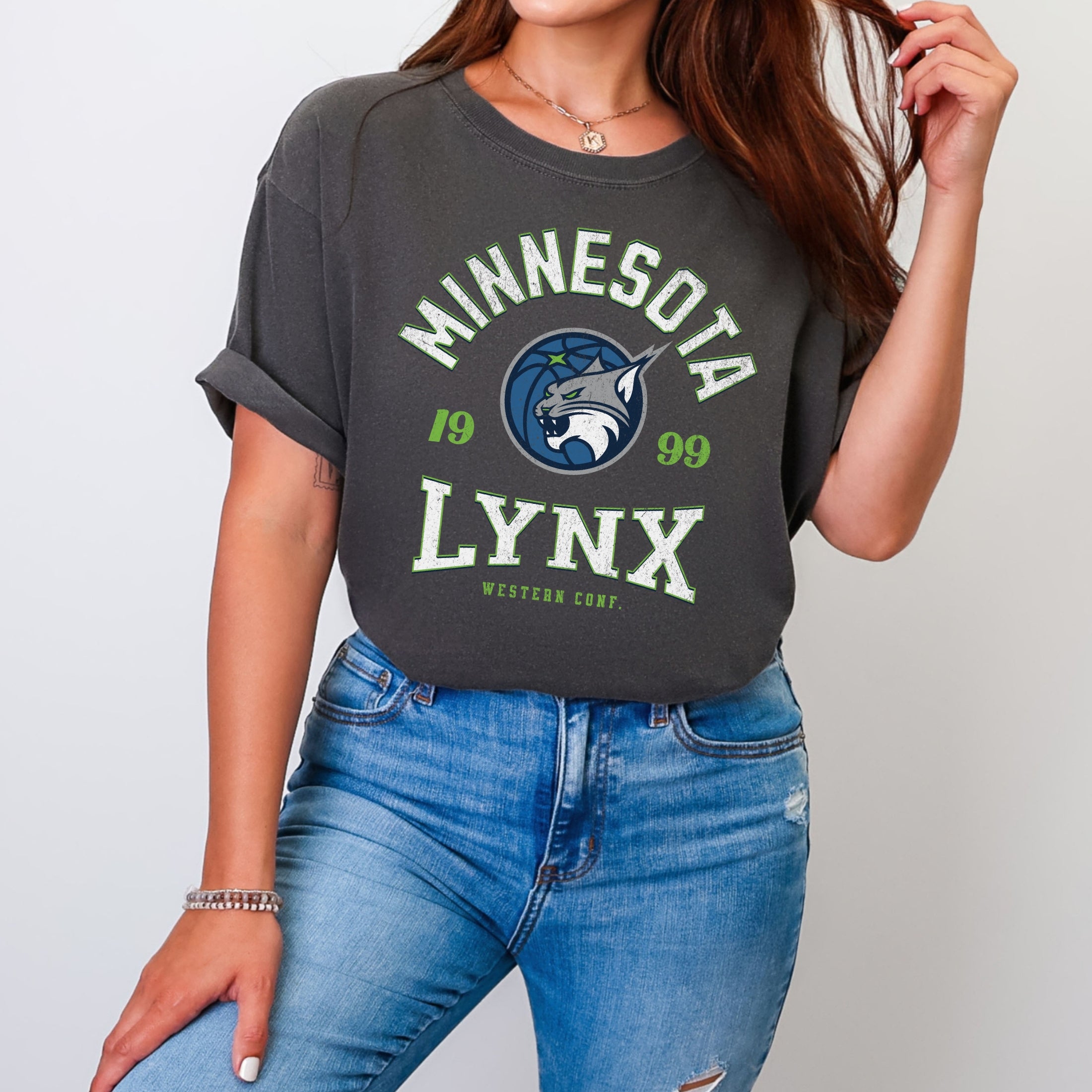 Minnesota Lynx Midnight Vintage Hoops T-Shirt