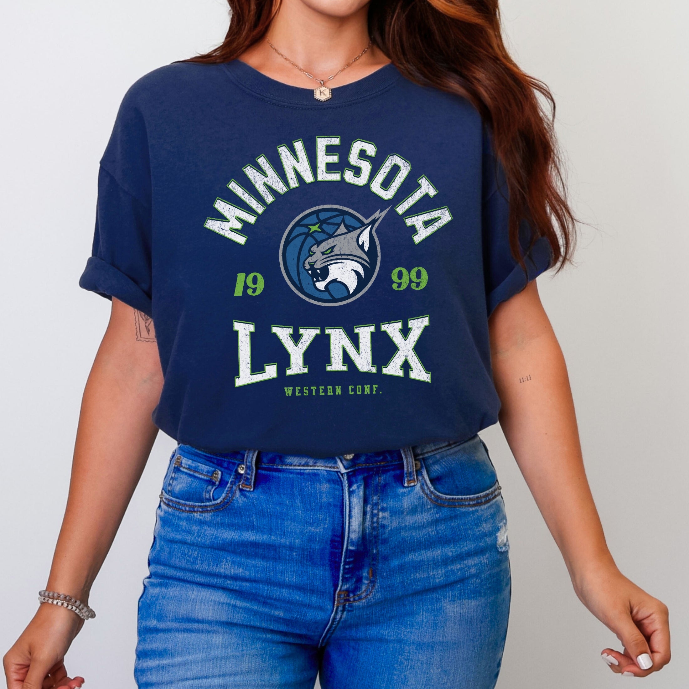 Minnesota Lynx Midnight Vintage Hoops T-Shirt