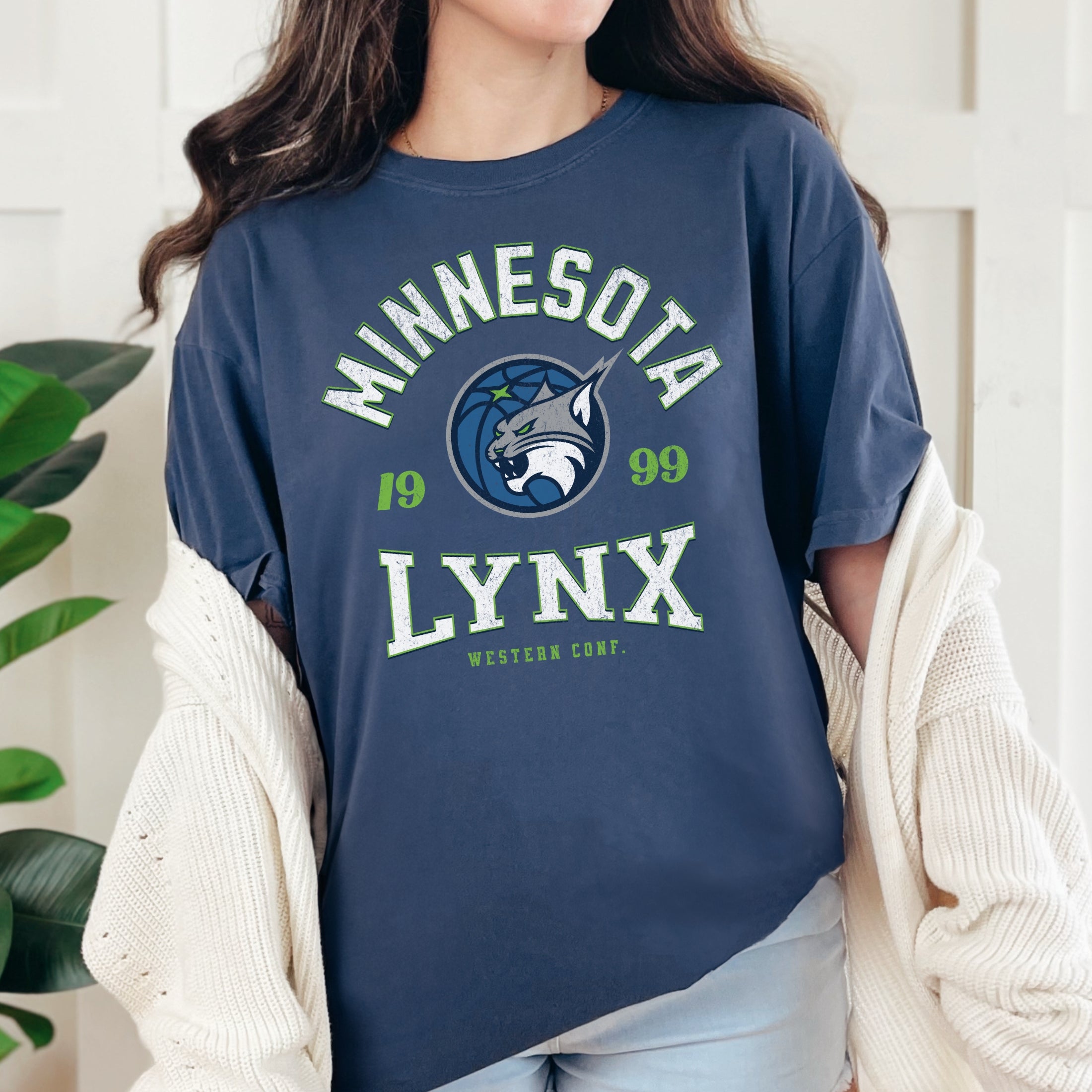 Minnesota Lynx Midnight Vintage Hoops T-Shirt