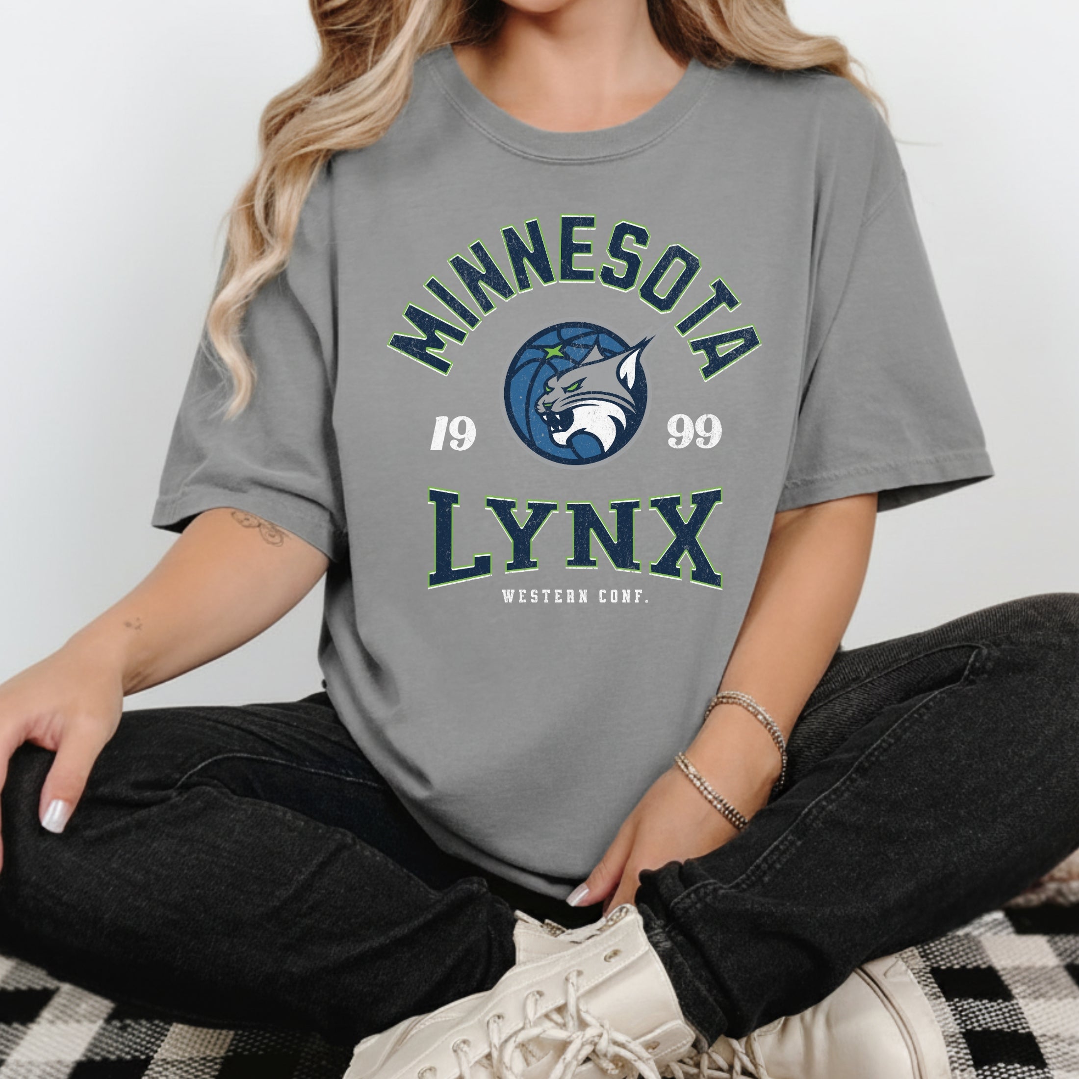 Minnesota Lynx Midnight Vintage Hoops T-Shirt