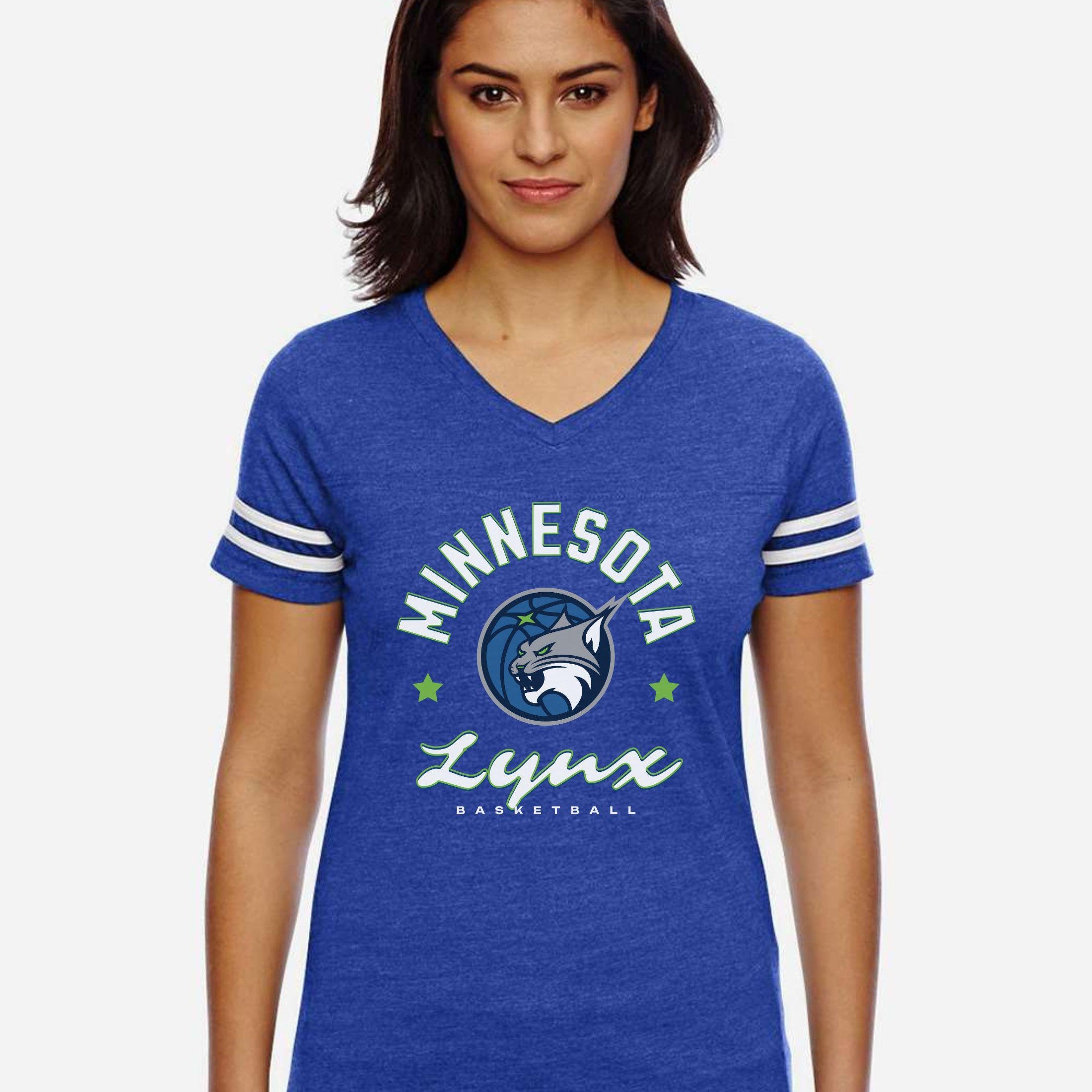 Minnesota Lynx Fearless Hustle Women's V-Neck Tee