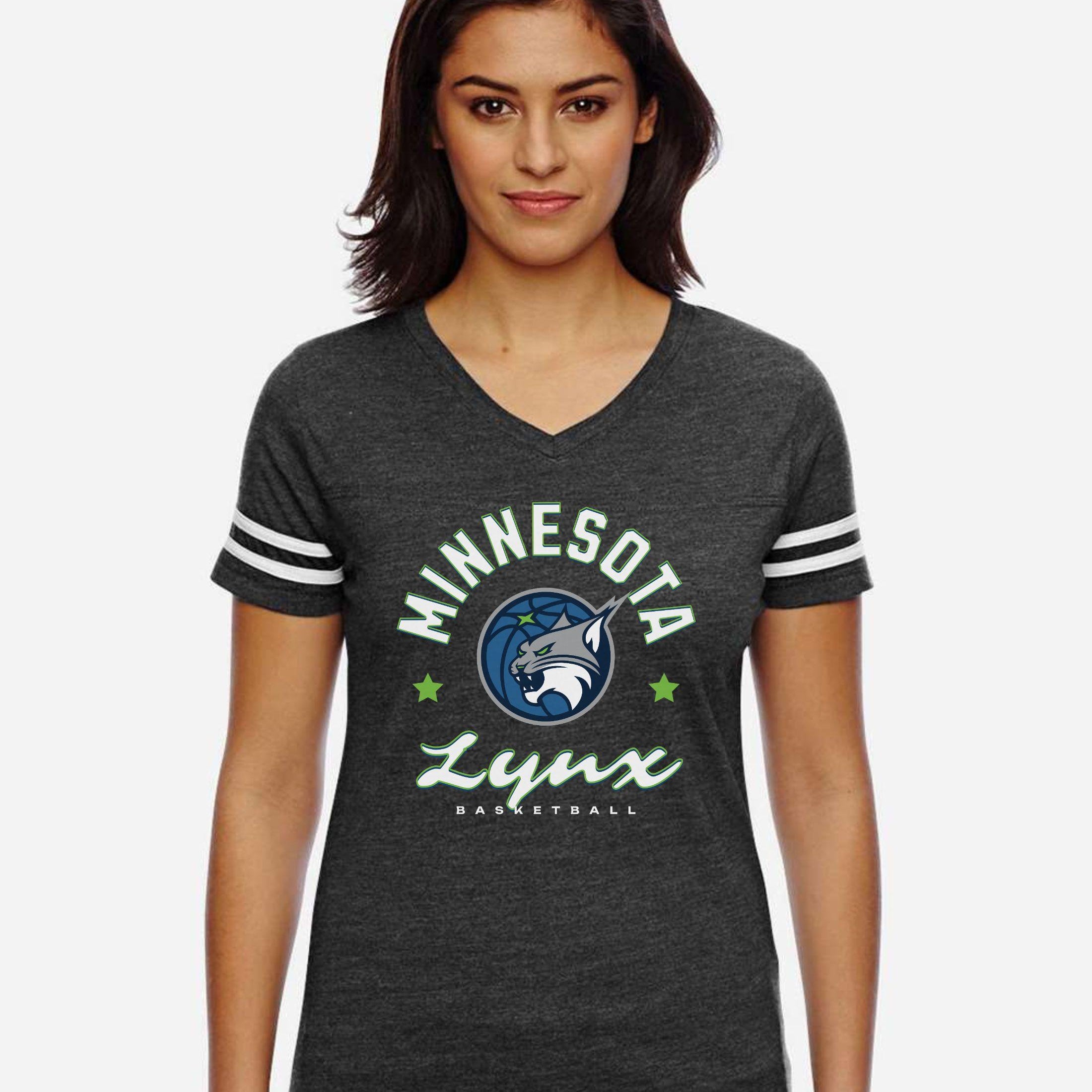 Minnesota Lynx Fearless Hustle Women's V-Neck Tee