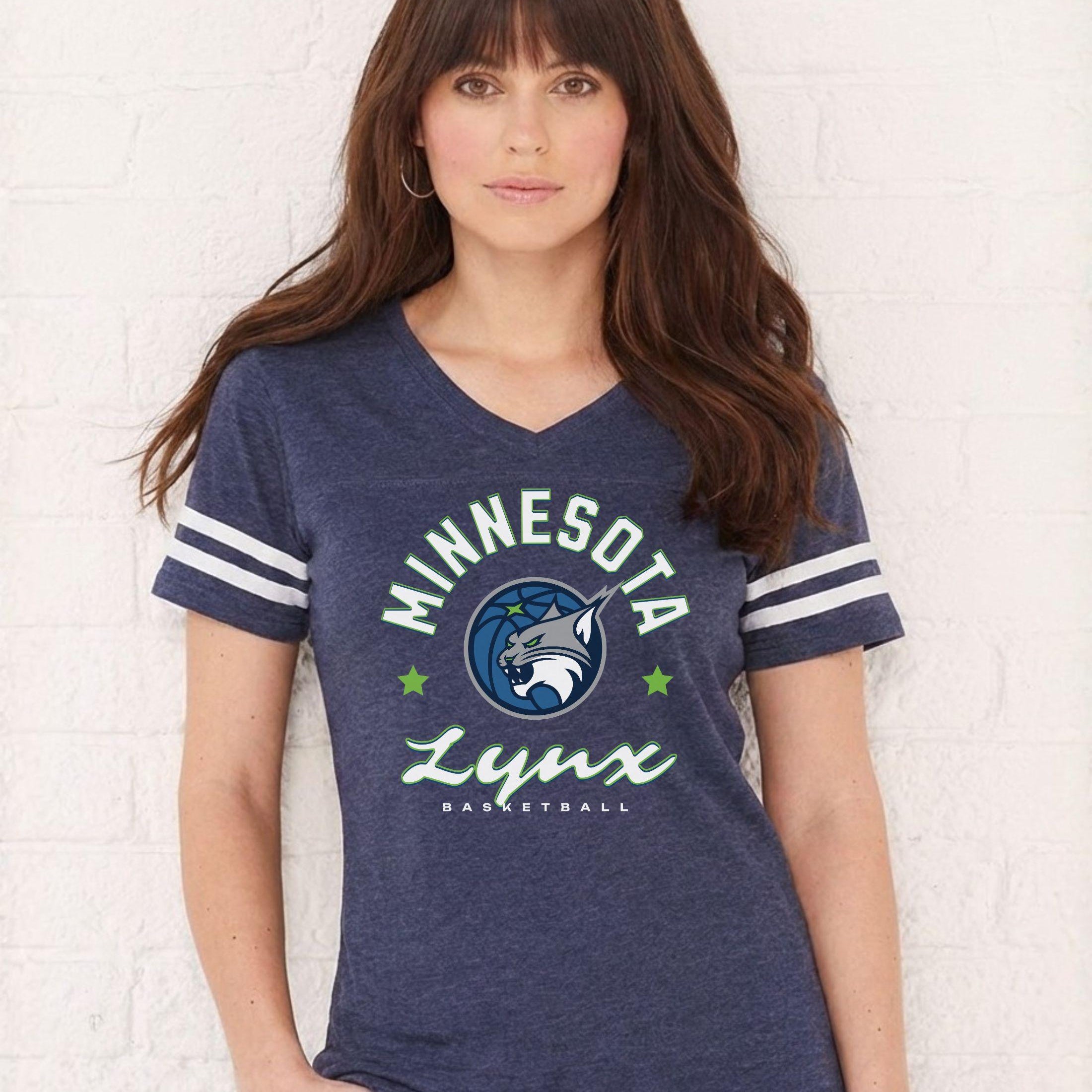 Minnesota Lynx Fearless Hustle Women's V-Neck Tee