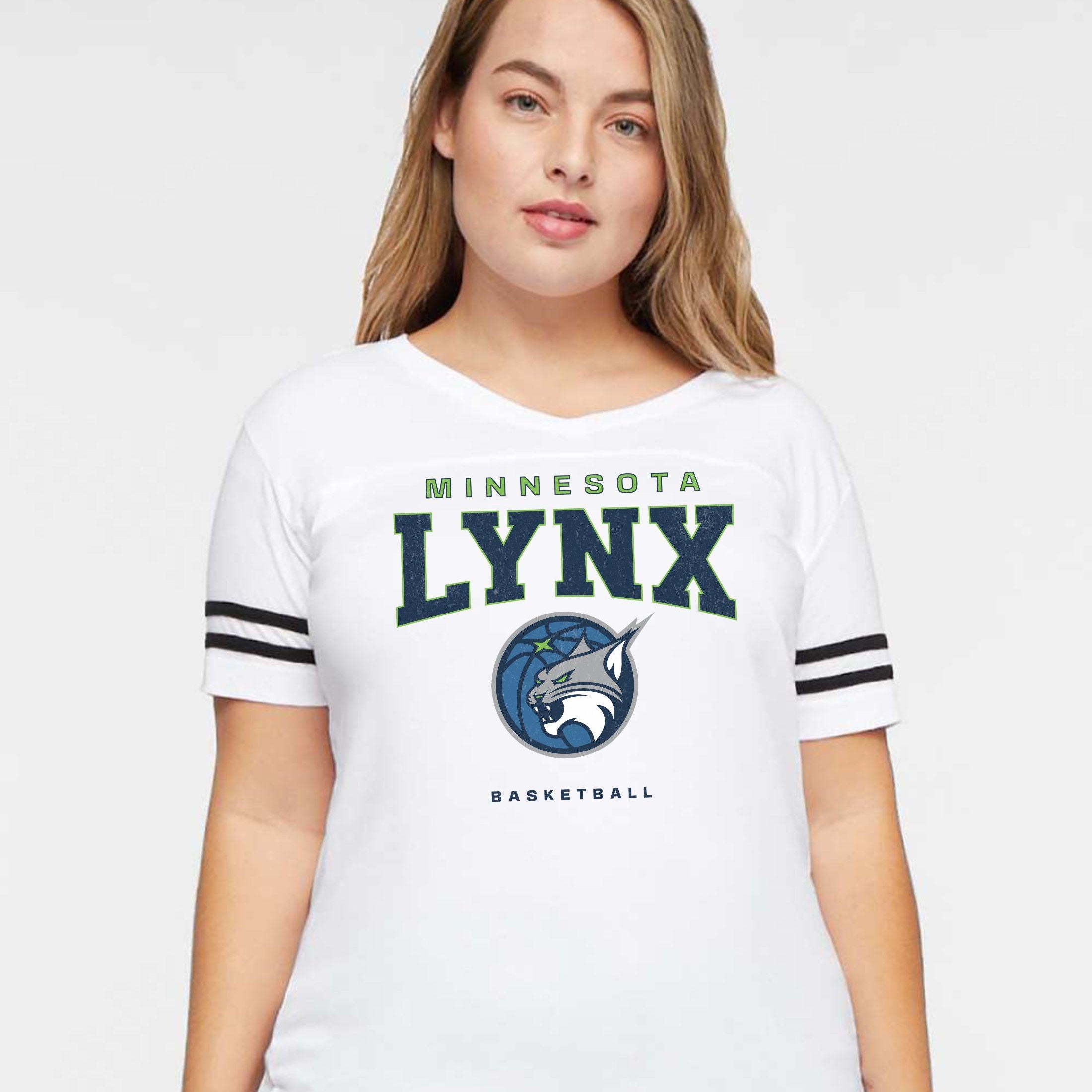 Minnesota Lynx Midnight Varsity Edge Women's V-Neck Tee