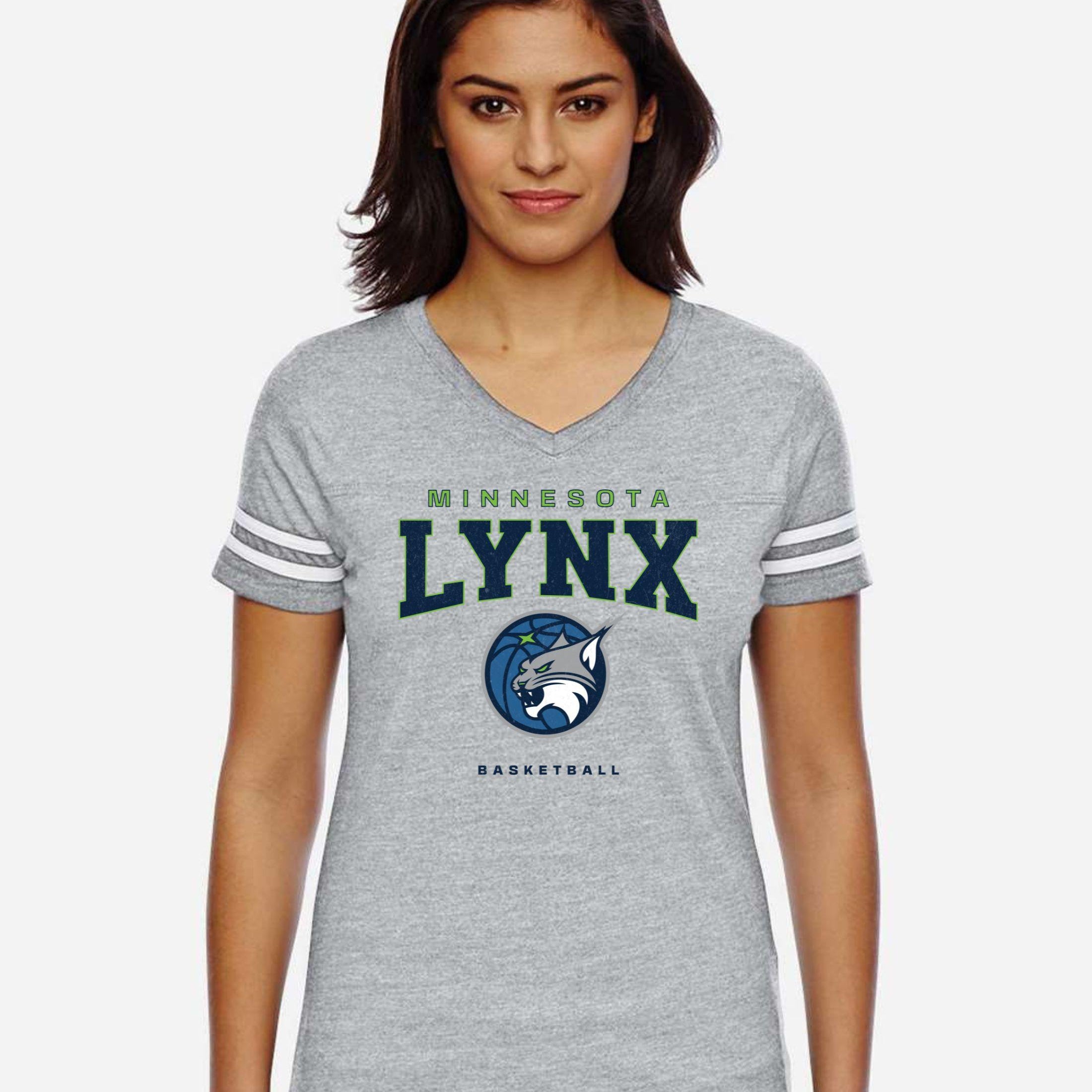 Minnesota Lynx Midnight Varsity Edge Women's V-Neck Tee