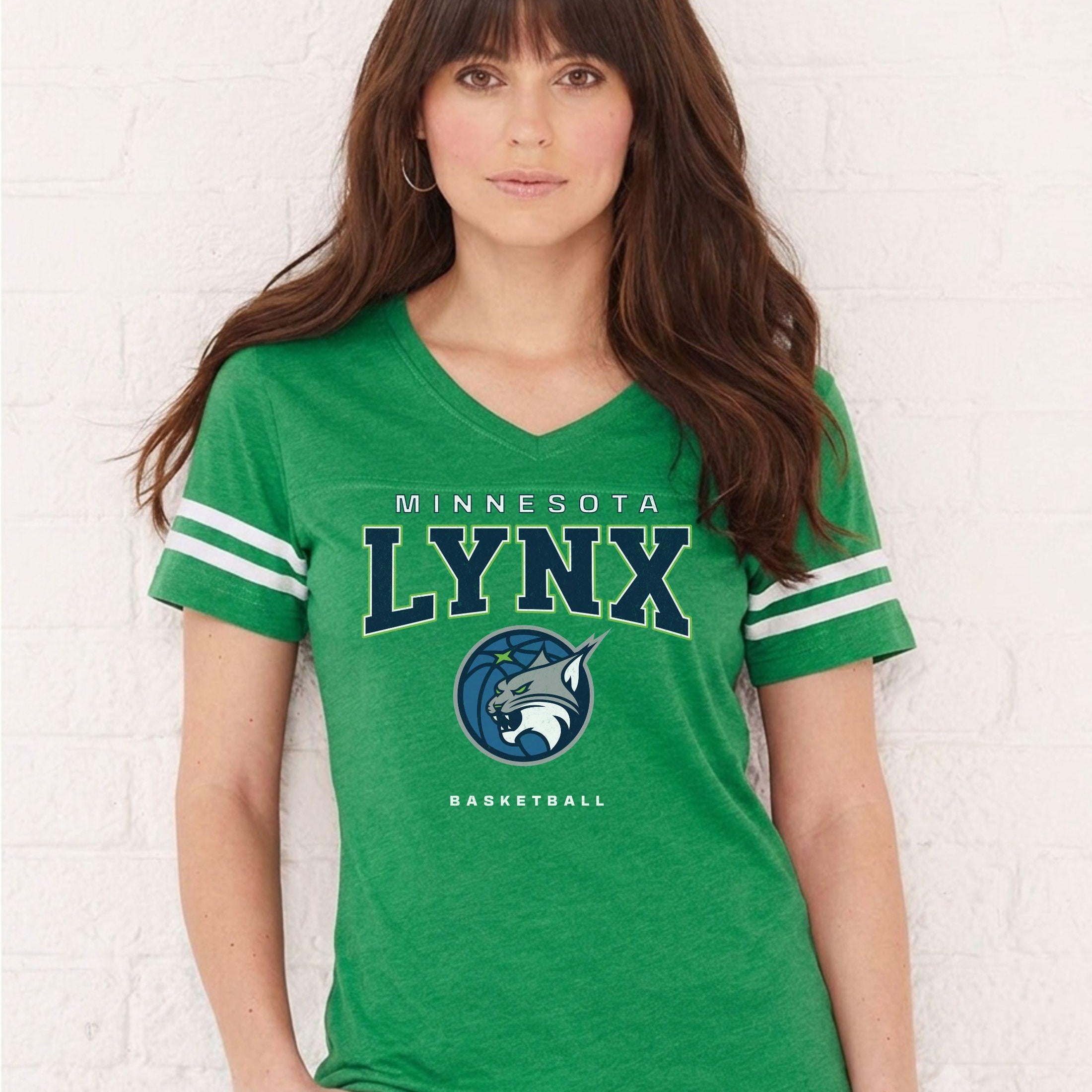 Minnesota Lynx Midnight Varsity Edge Women's V-Neck Tee