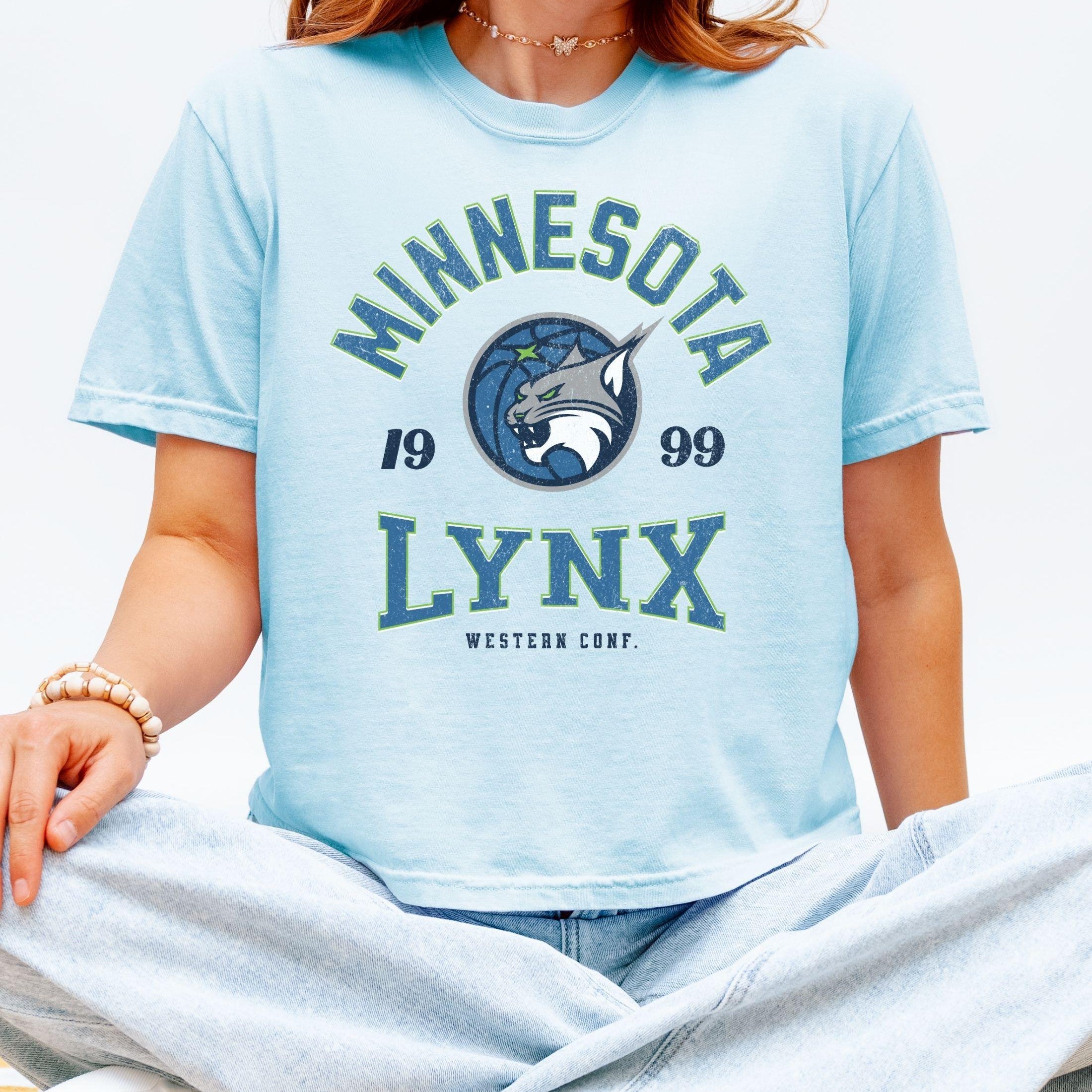 Minnesota Lynx Vintage Hoops Women's Boxy Cropped Tee