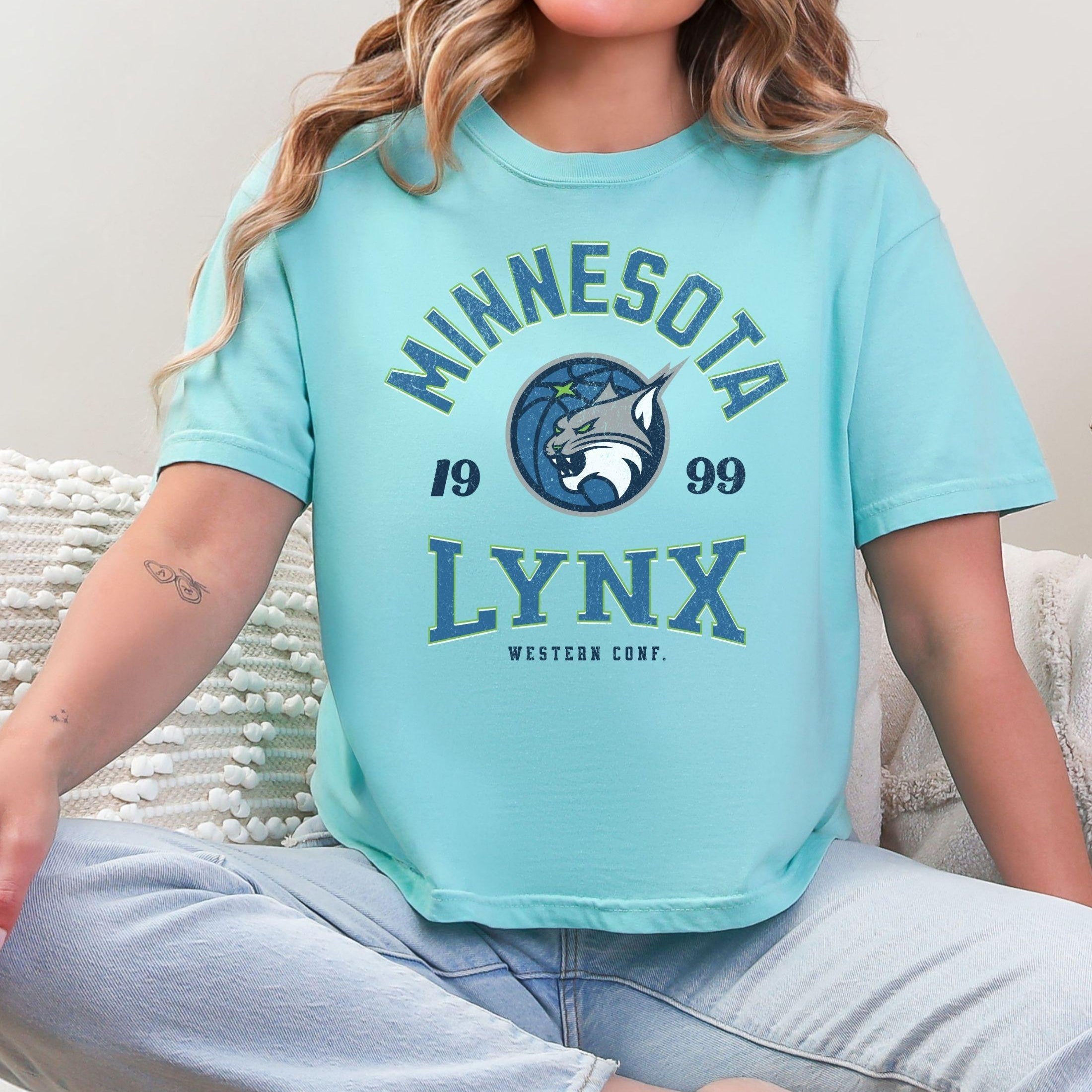 Minnesota Lynx Vintage Hoops Women's Boxy Cropped Tee