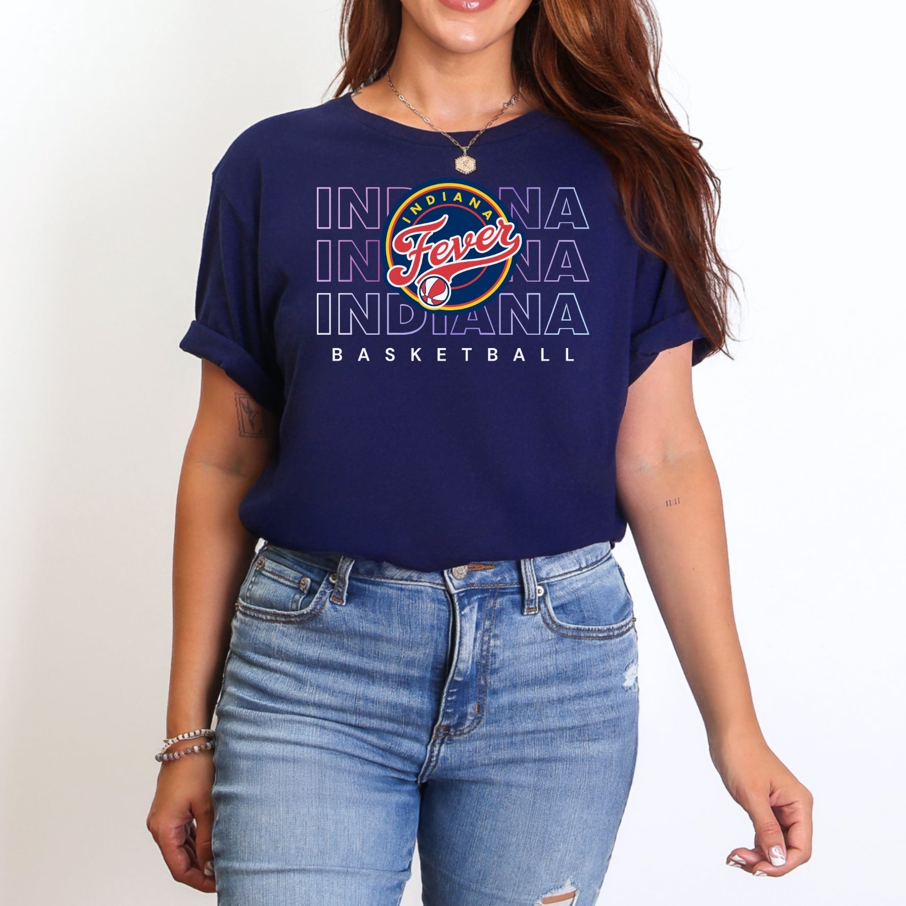 Indiana Fever Triple Threat Gradient Tee