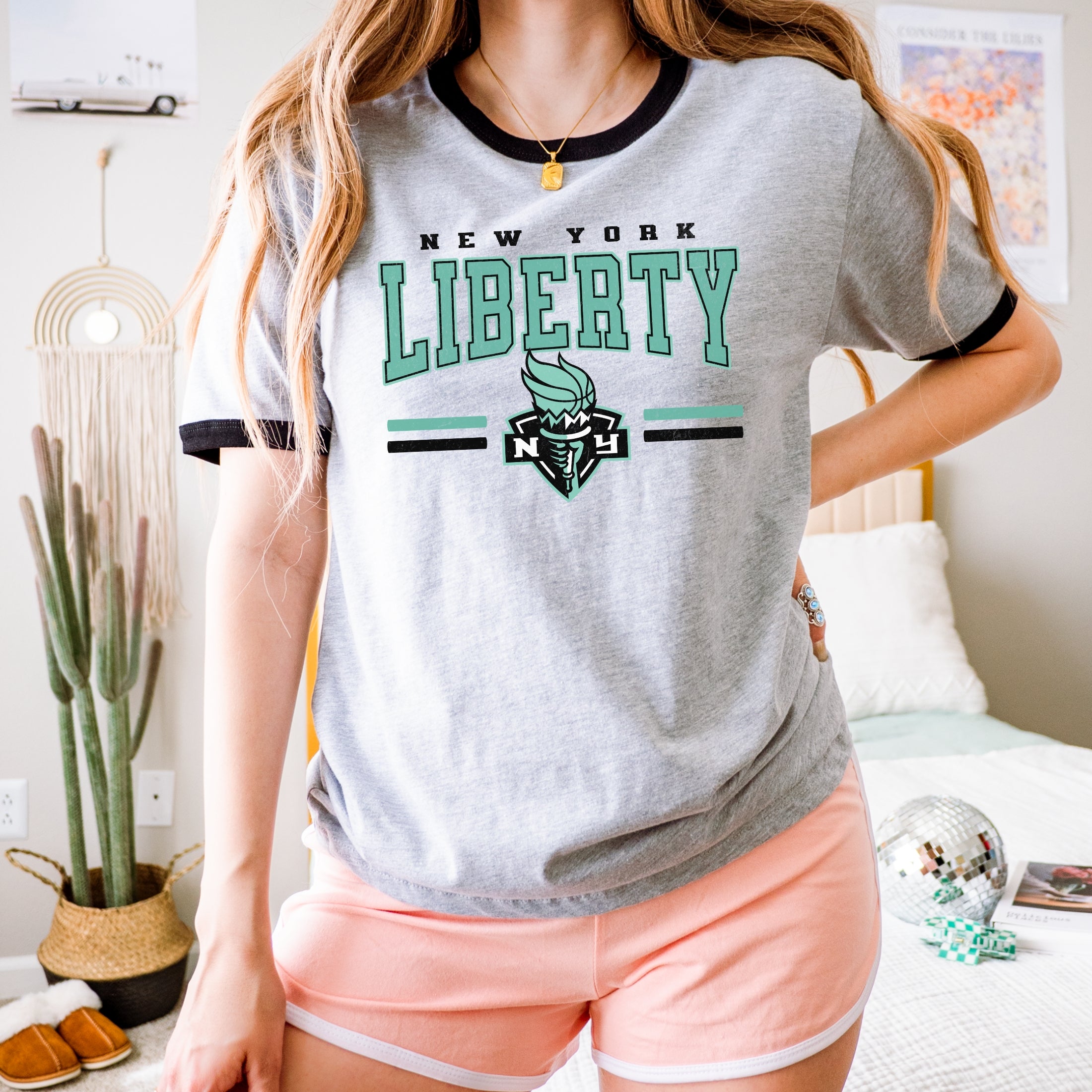 New York Liberty Legacy Ringer T-Shirt